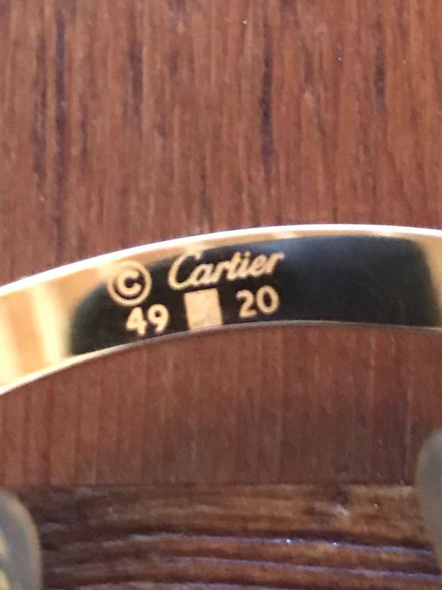 Cartier Giverny Neue Gold- und Holz-Sonnenbrille 49/20 mit braunem Lens, Frankreich im Angebot 3