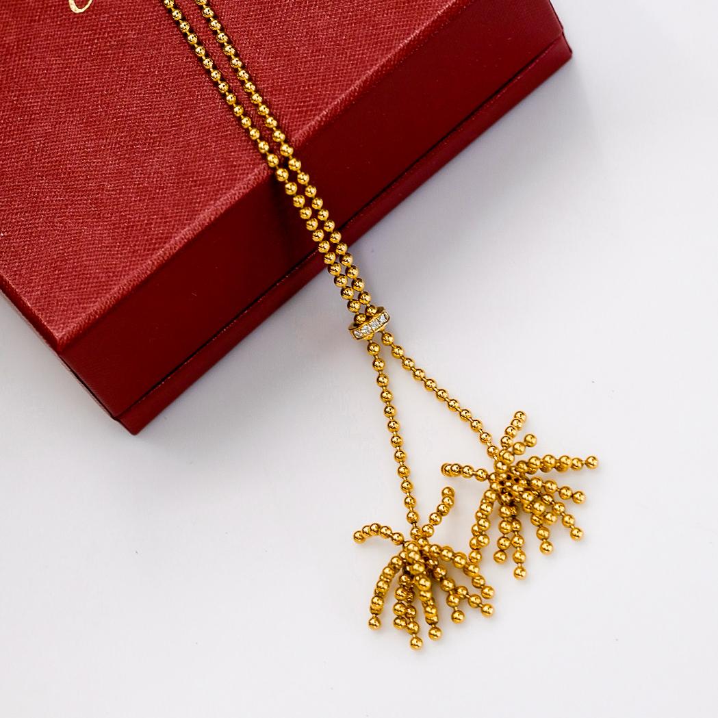 Collar de Diamantes Cartier Oro Rosa 18 Kilates París Nouvelle Vague en venta 5