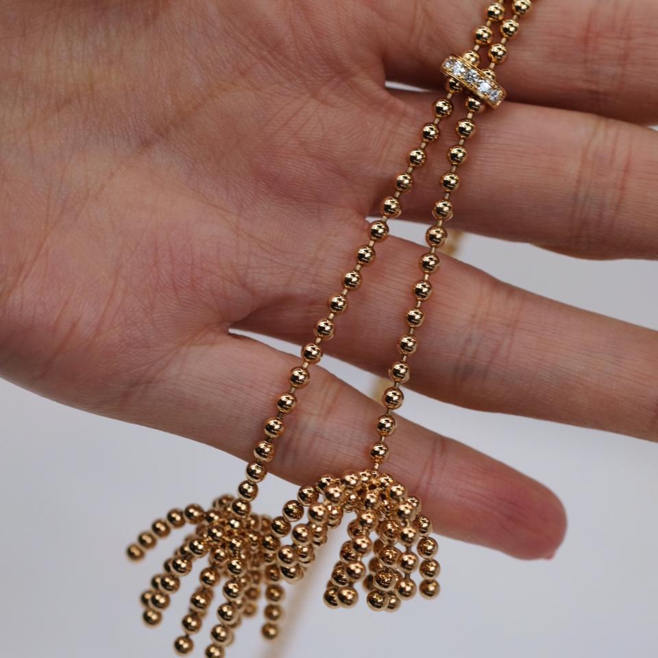 Moderno Collana Cartier in oro 18 carati rosa Paris Nouvelle Vague con diamanti in vendita