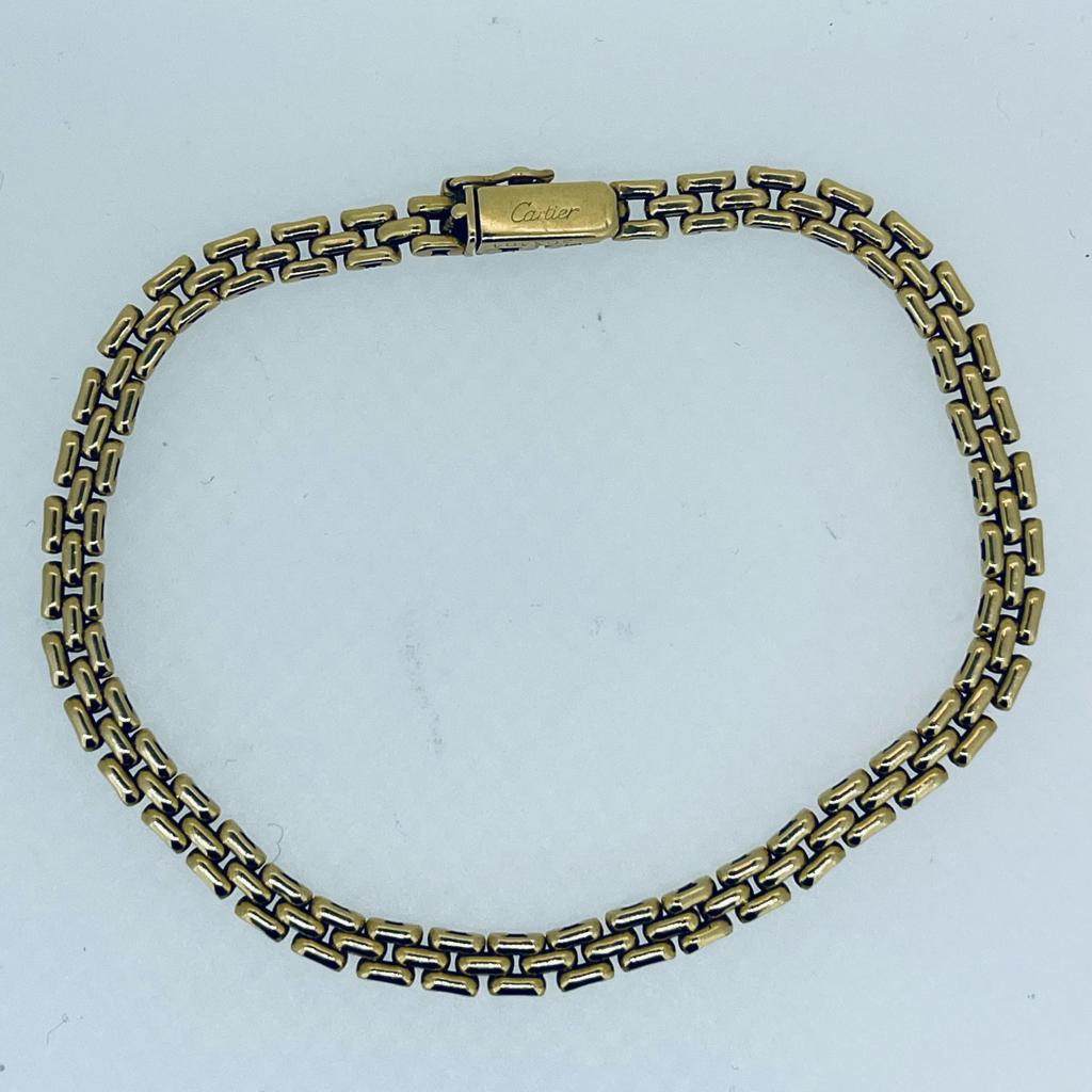 Cartier Klassisches Goldarmband, Länge 18,5 cm. Circa 1990er Jahre im Zustand „Hervorragend“ in London, GB