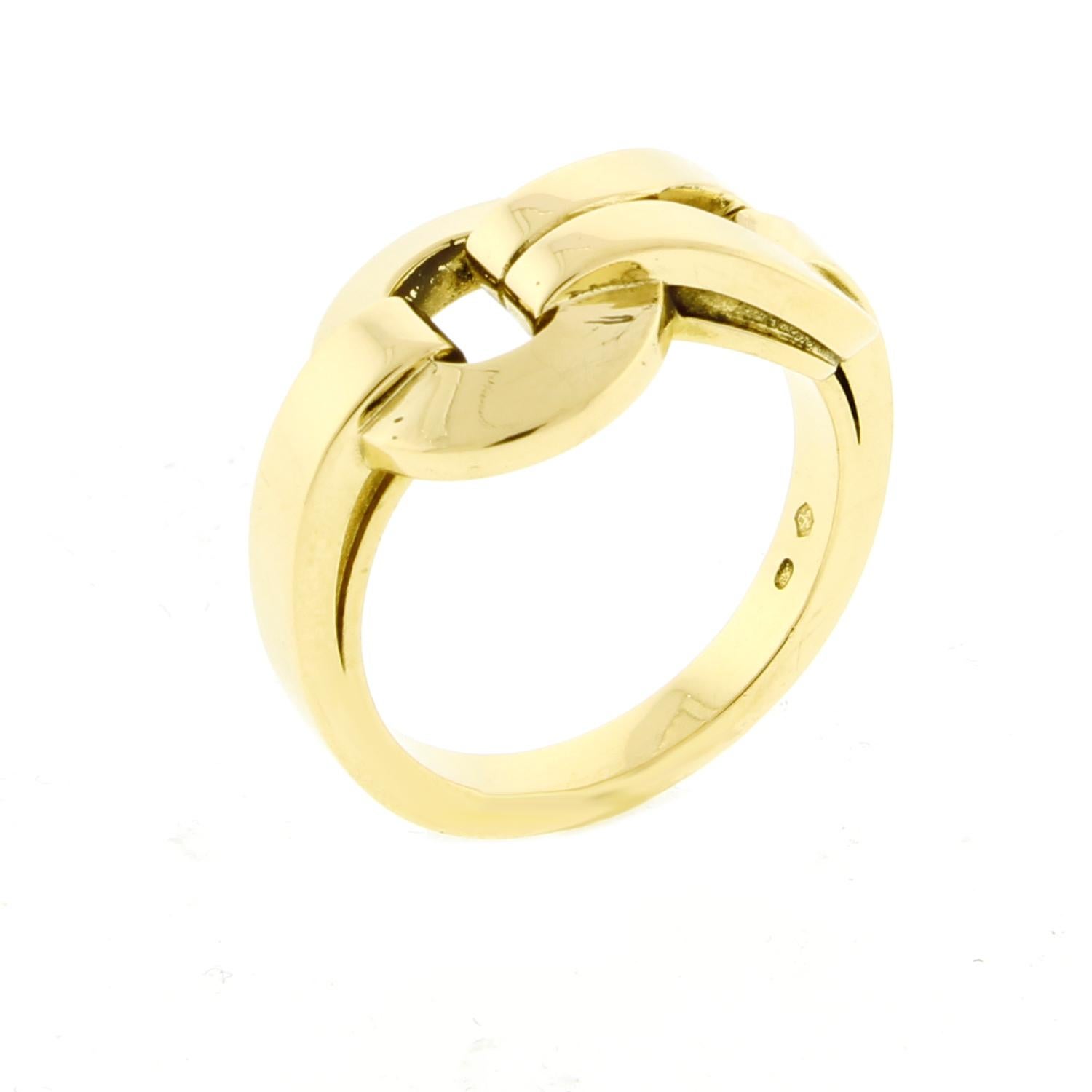 Women's or Men's Cartier Gold Agrafe Ring