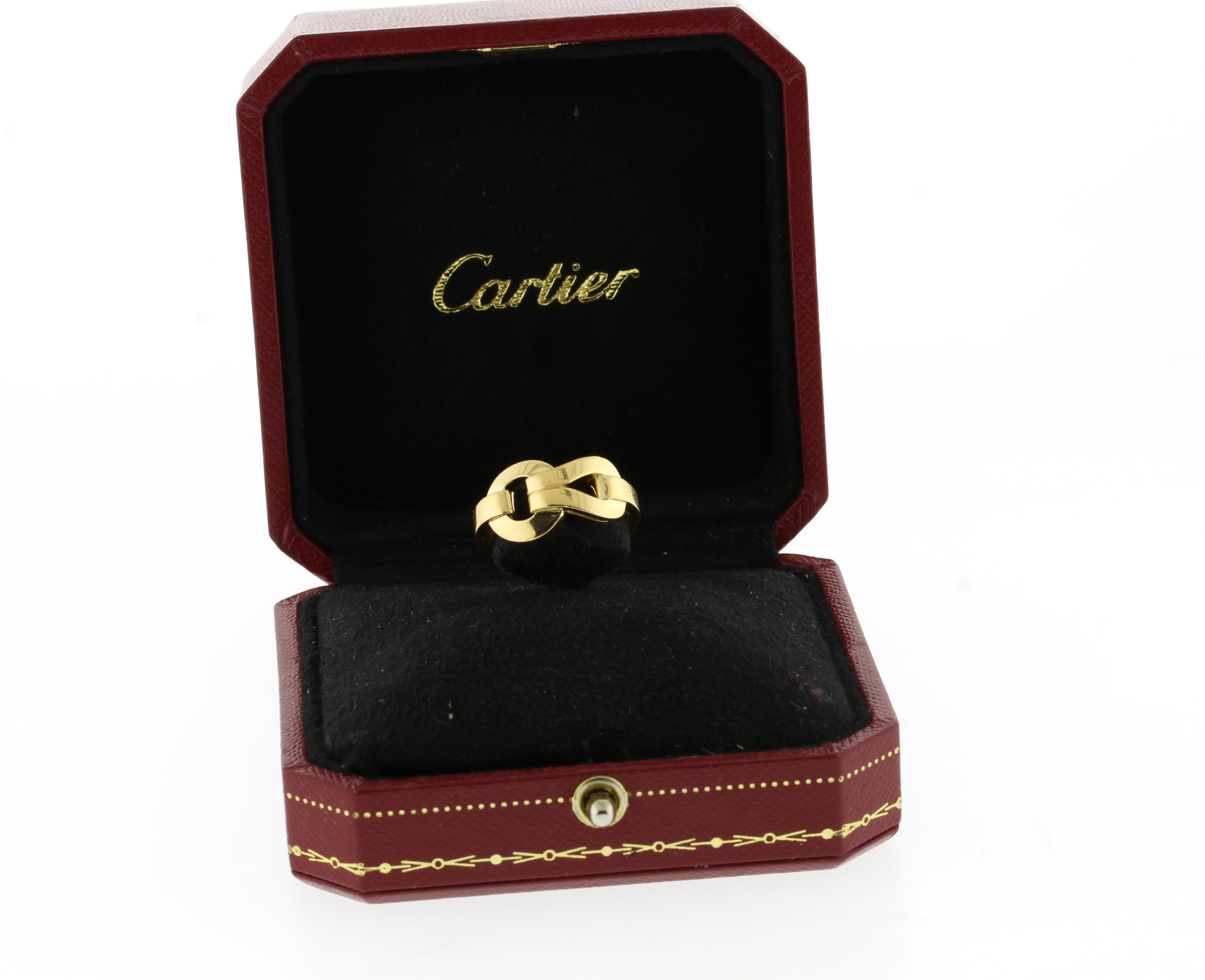 Cartier Gold Agrafe Ring 1