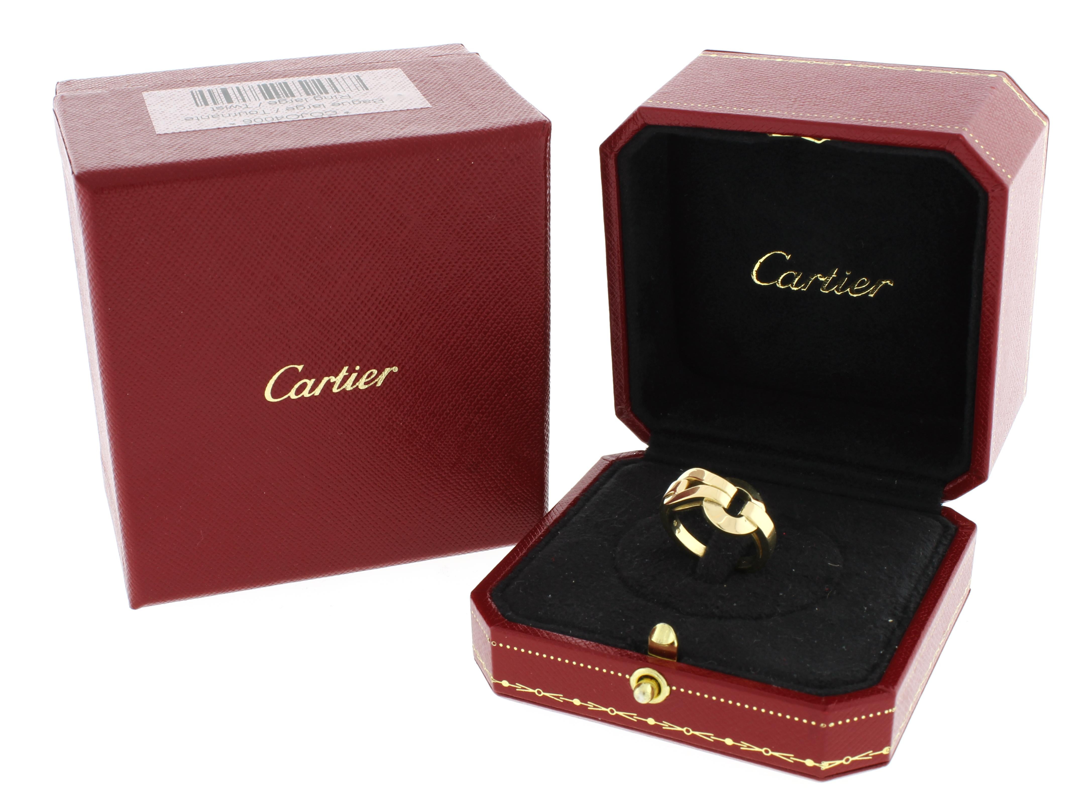 Women's or Men's Cartier Gold Agrafe Ring