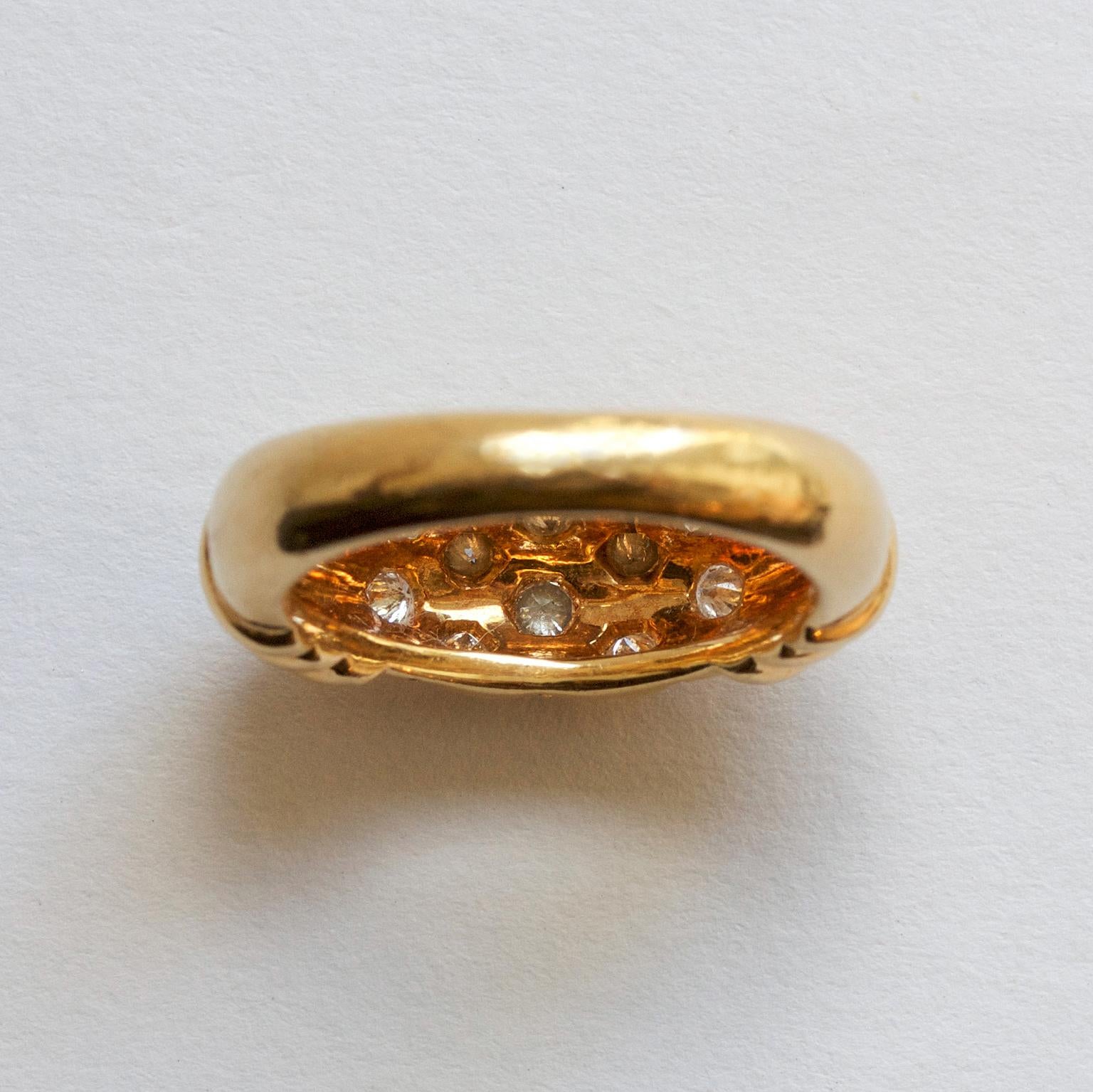 Cartier Gold and Diamond Ring In Good Condition In Amsterdam, NL