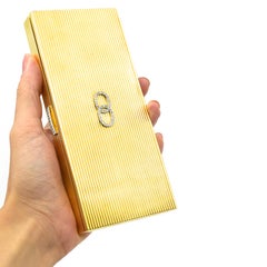 Cartier Gold and Diamond Vanity Case