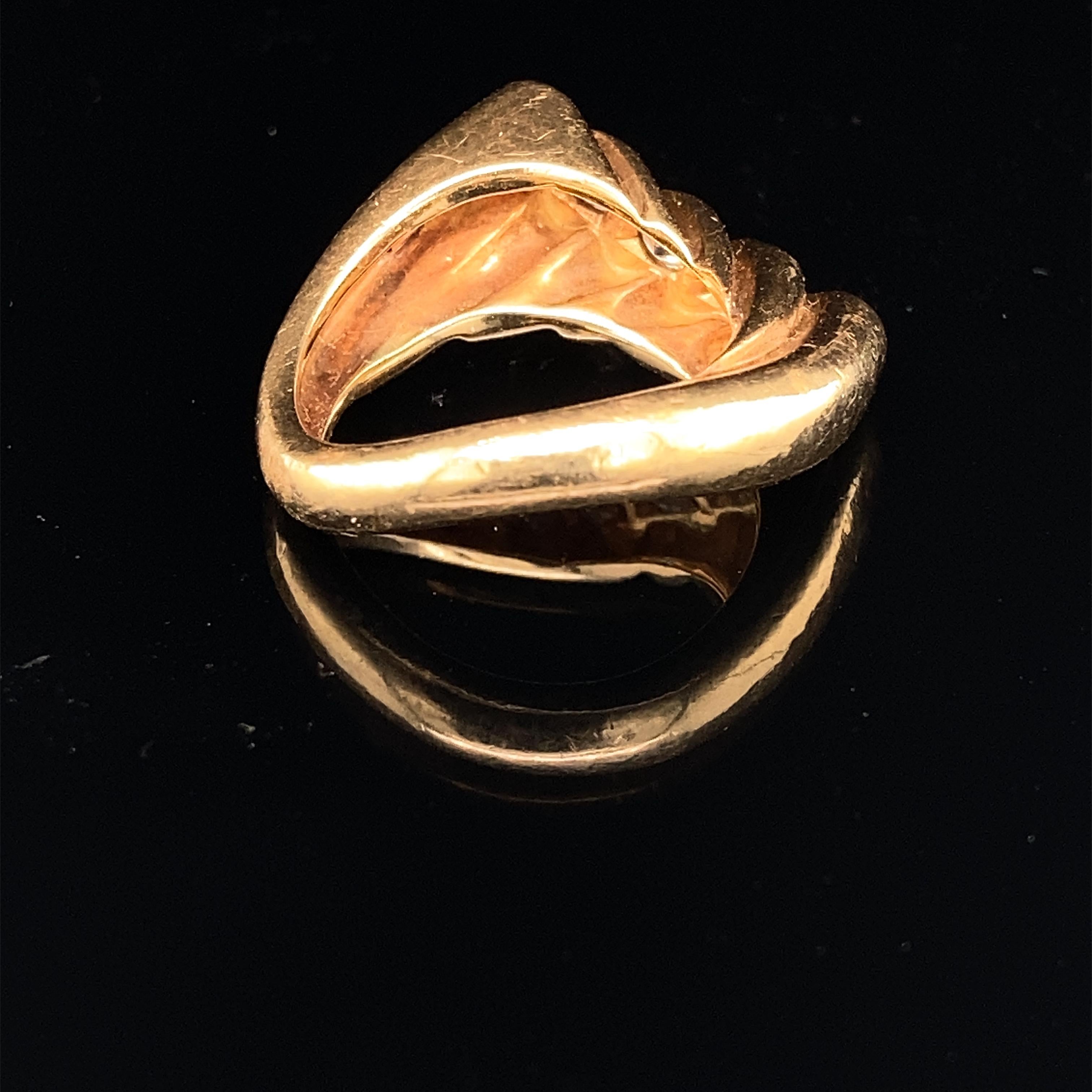 Anillo vintage Cartier de oro y diamantes, ca. 1970 en Bueno Estado en Idar-Oberstein, DE