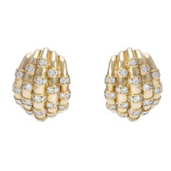 Cartier Gold and Diamonds Earrings