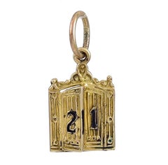 Cartier Gold and Enamel 21 Club Charm