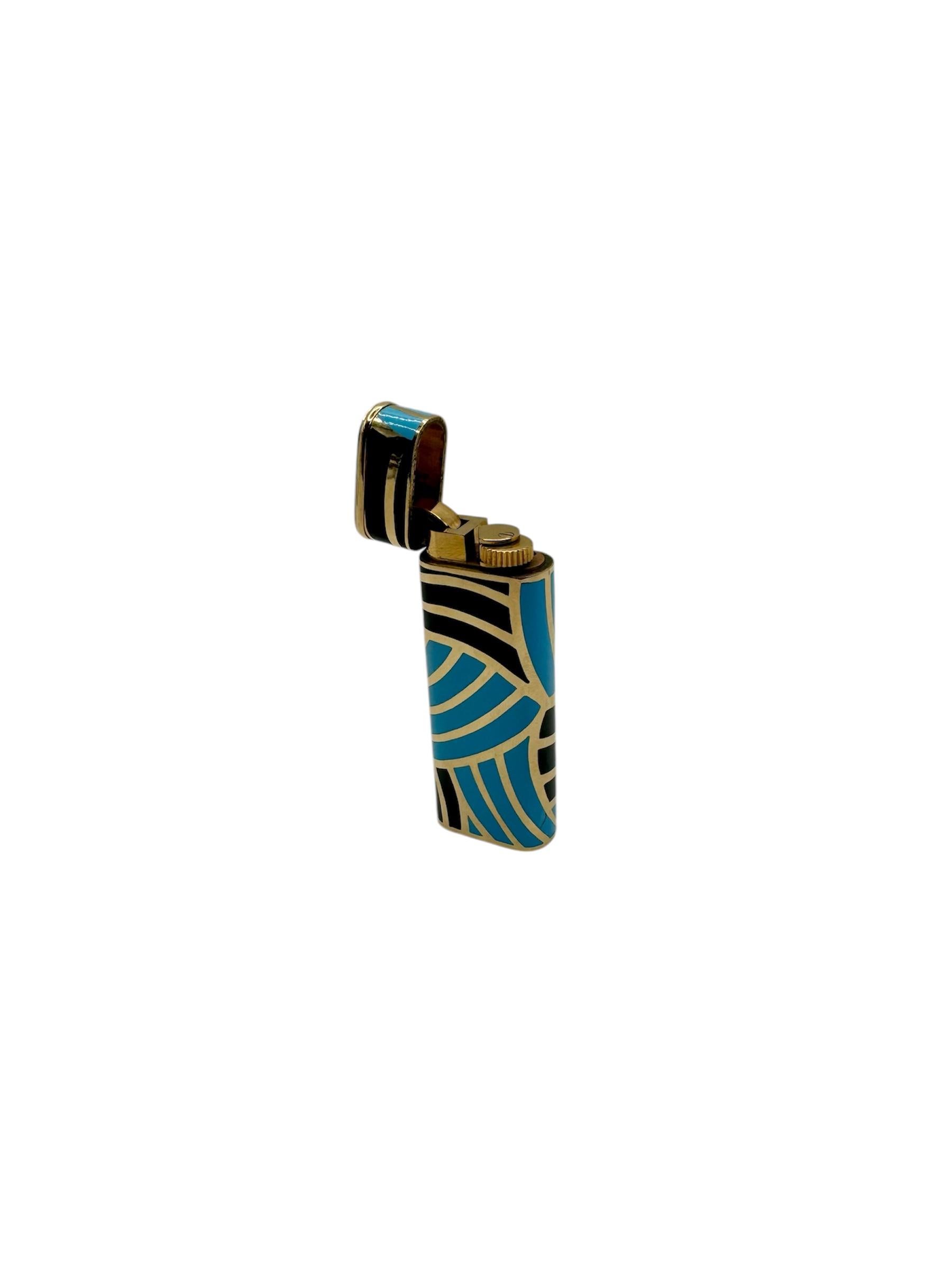 Briquet en or et émail de Cartier en vente 2