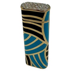 Cartier Gold and Enamel Lighter
