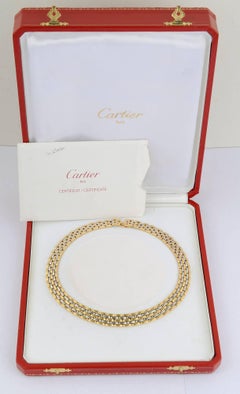 Cartier Gold and Steel Choker Necklace
