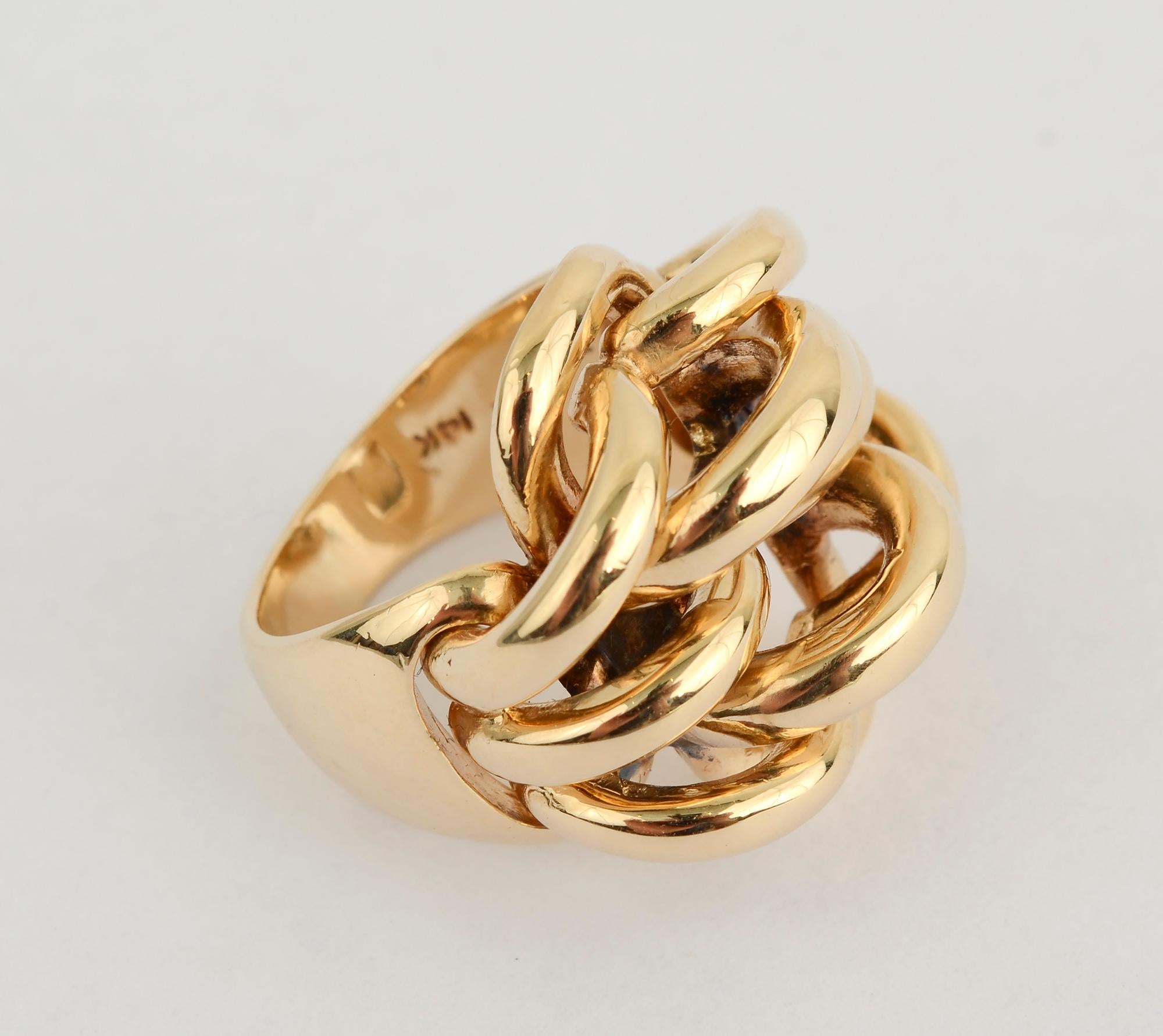 Modern Cartier Gold Arches Ring