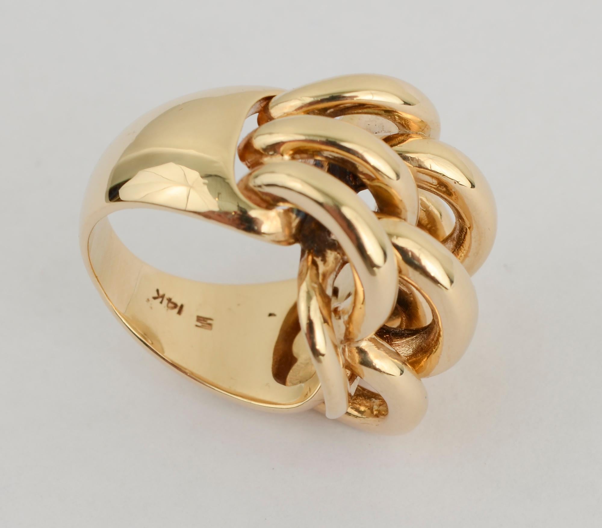 Women's or Men's Cartier Gold Arches Ring
