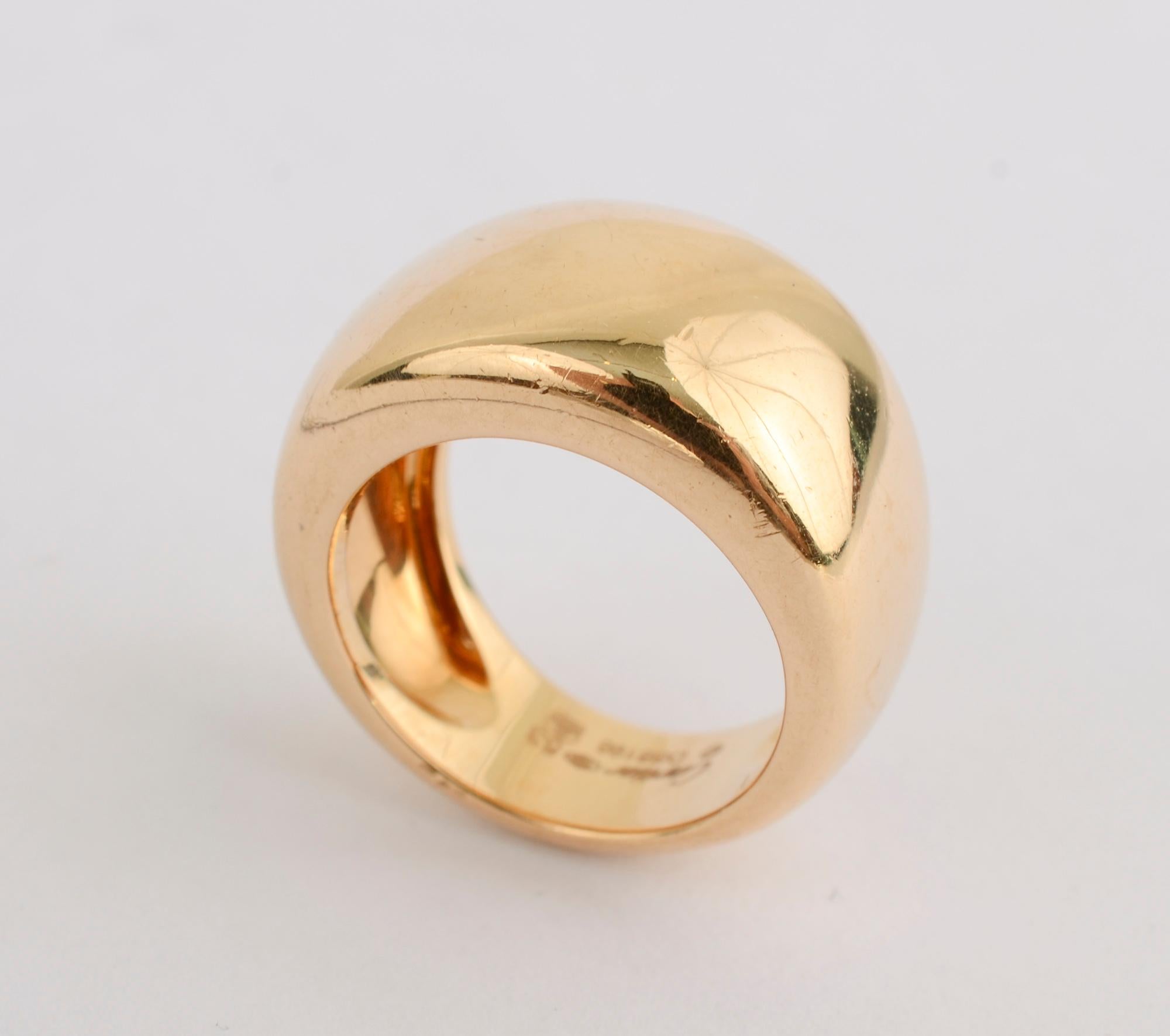 Modern Cartier Gold Band Ring