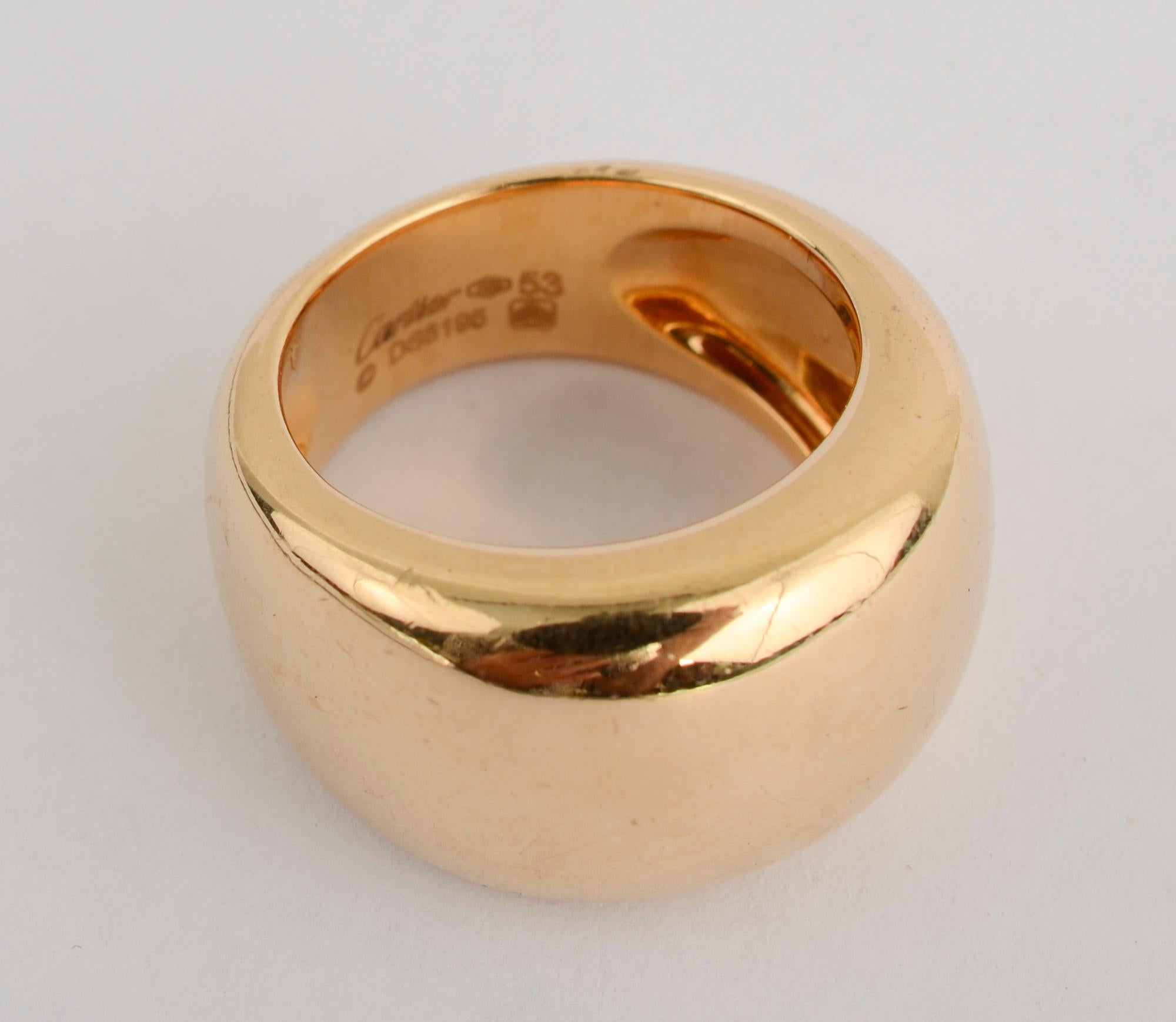 Women's or Men's Cartier Gold Band Ring
