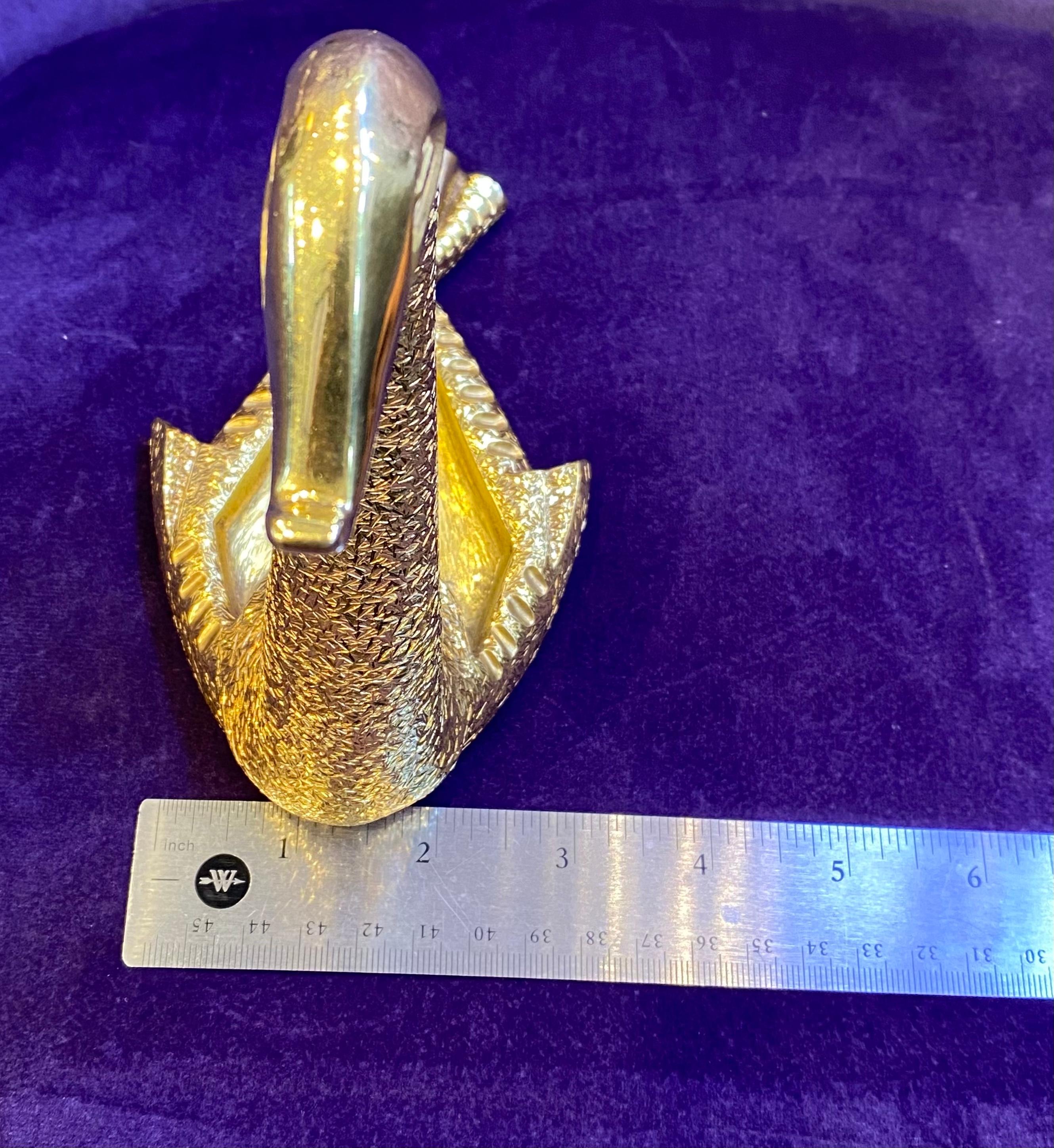 Cartier Gold Bird Ashtray and Pocket Watch Holder For Sale 3