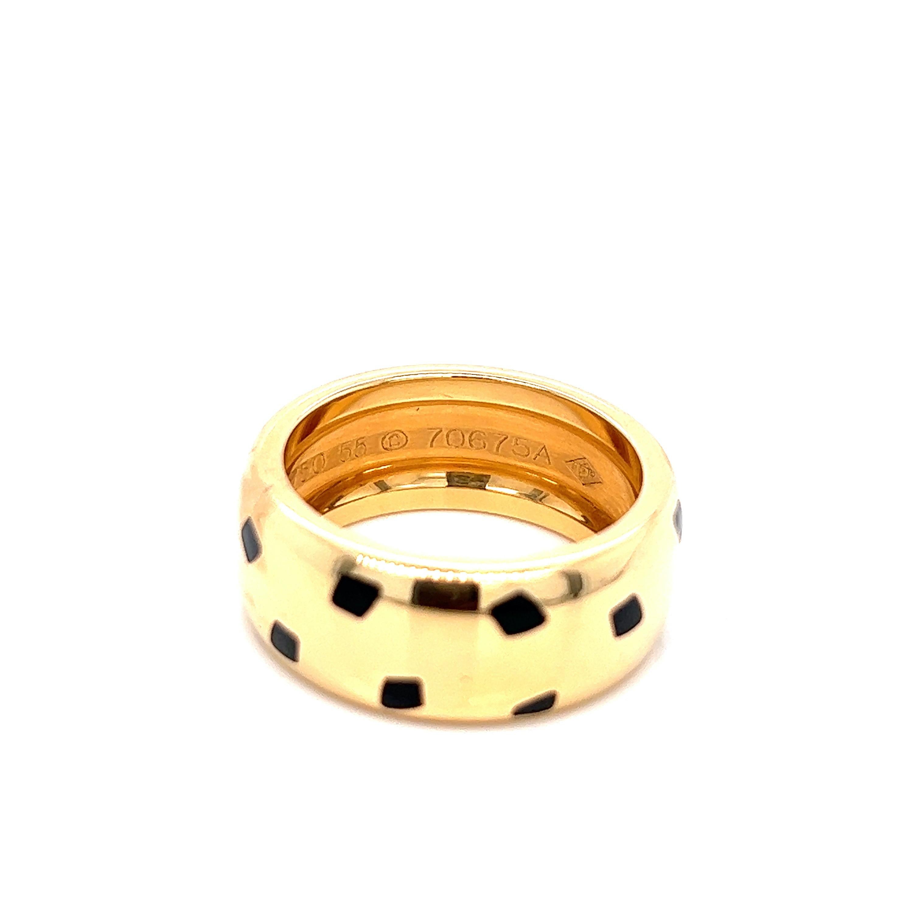 black cartier ring mens
