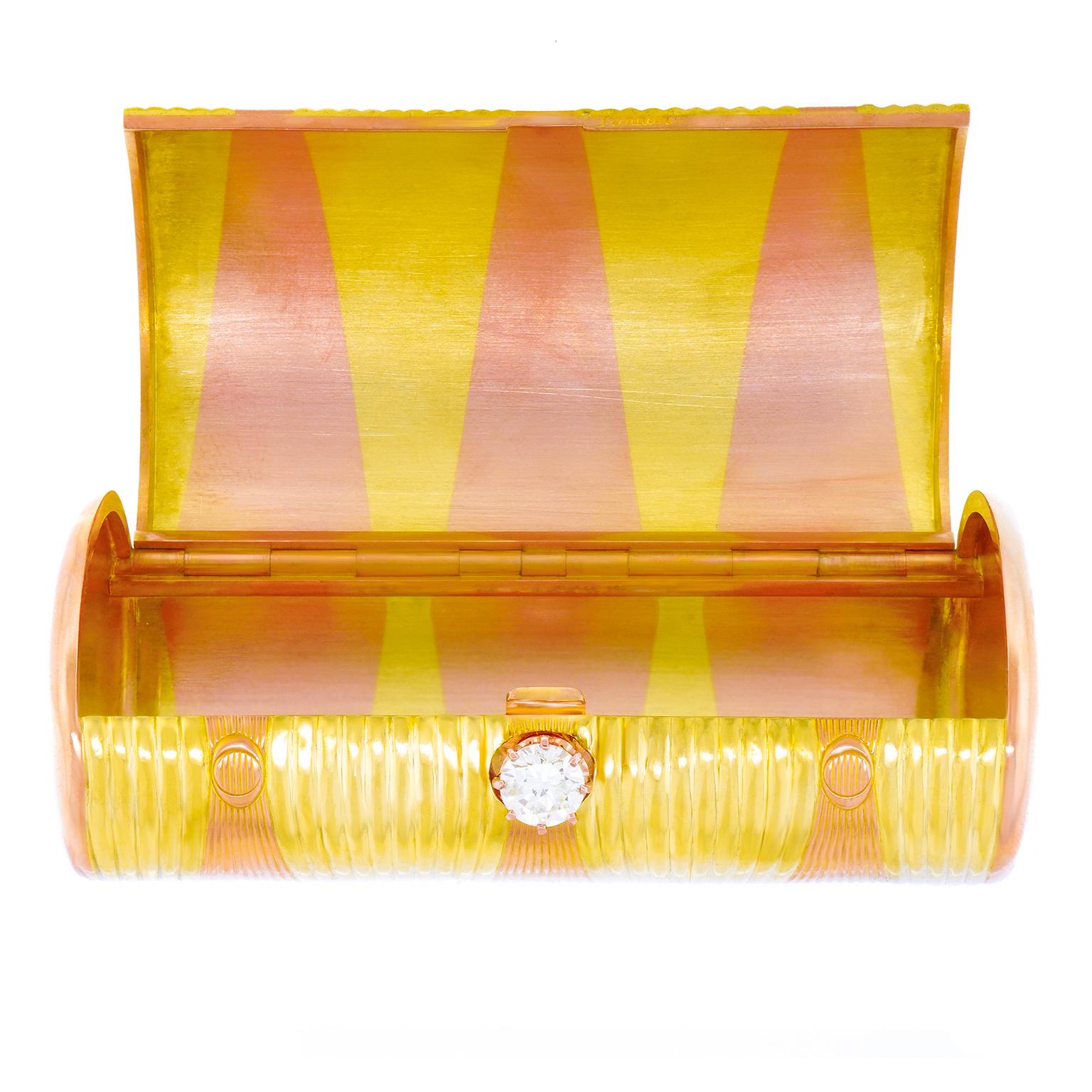 Cartier Gold Box (Rundschliff) im Angebot