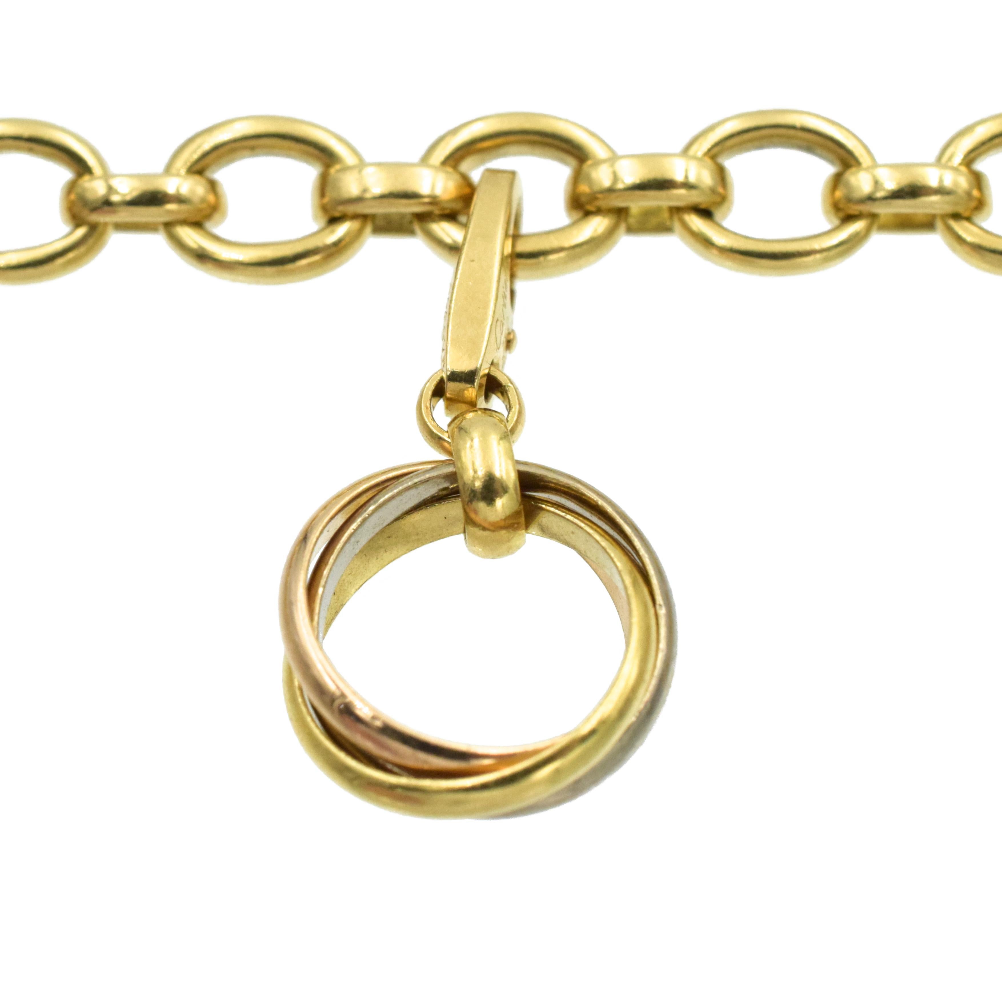 Cartier Gold Charm Bracelet, France In Excellent Condition In New York, NY