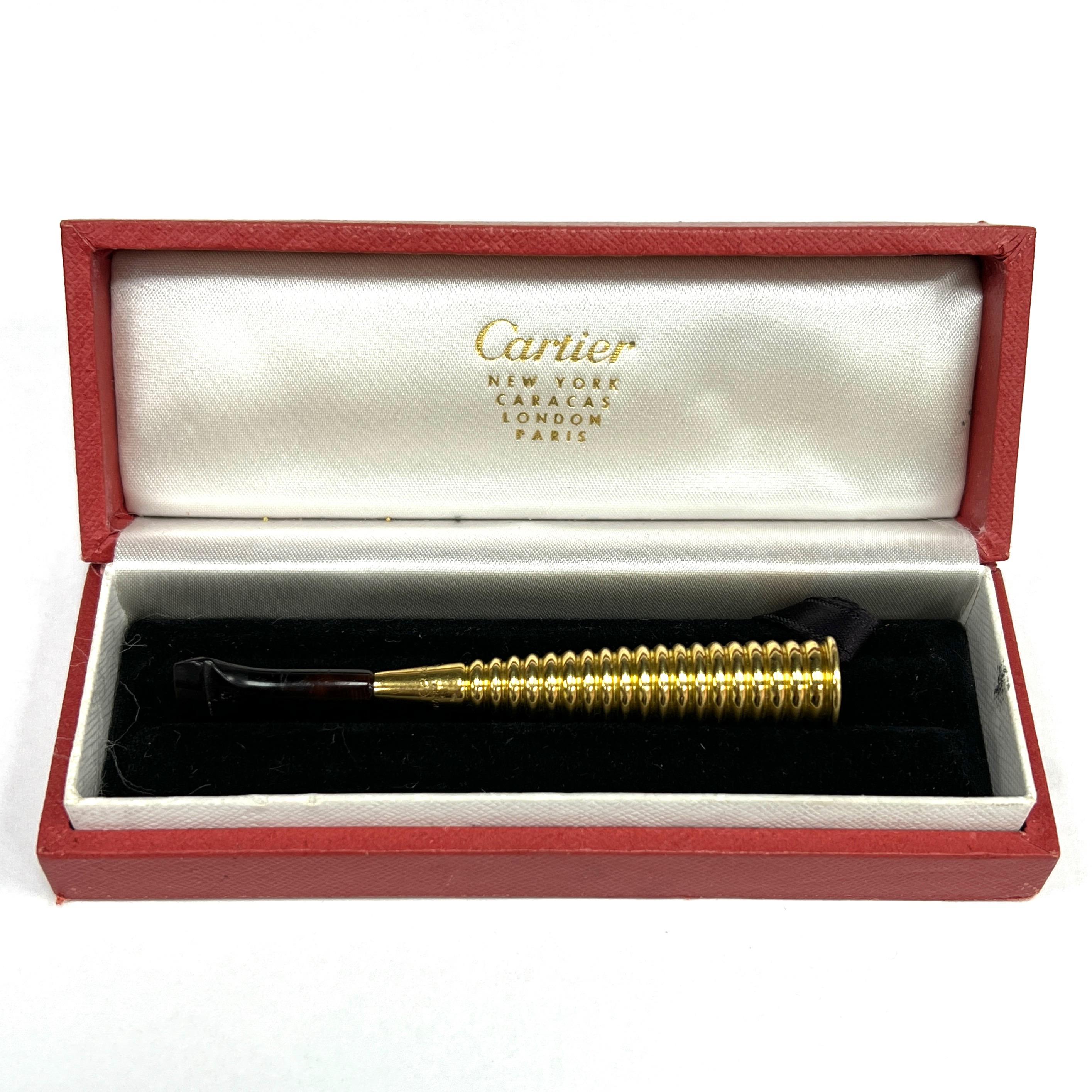 Women's or Men's Cartier Gold Cigarette Holder
