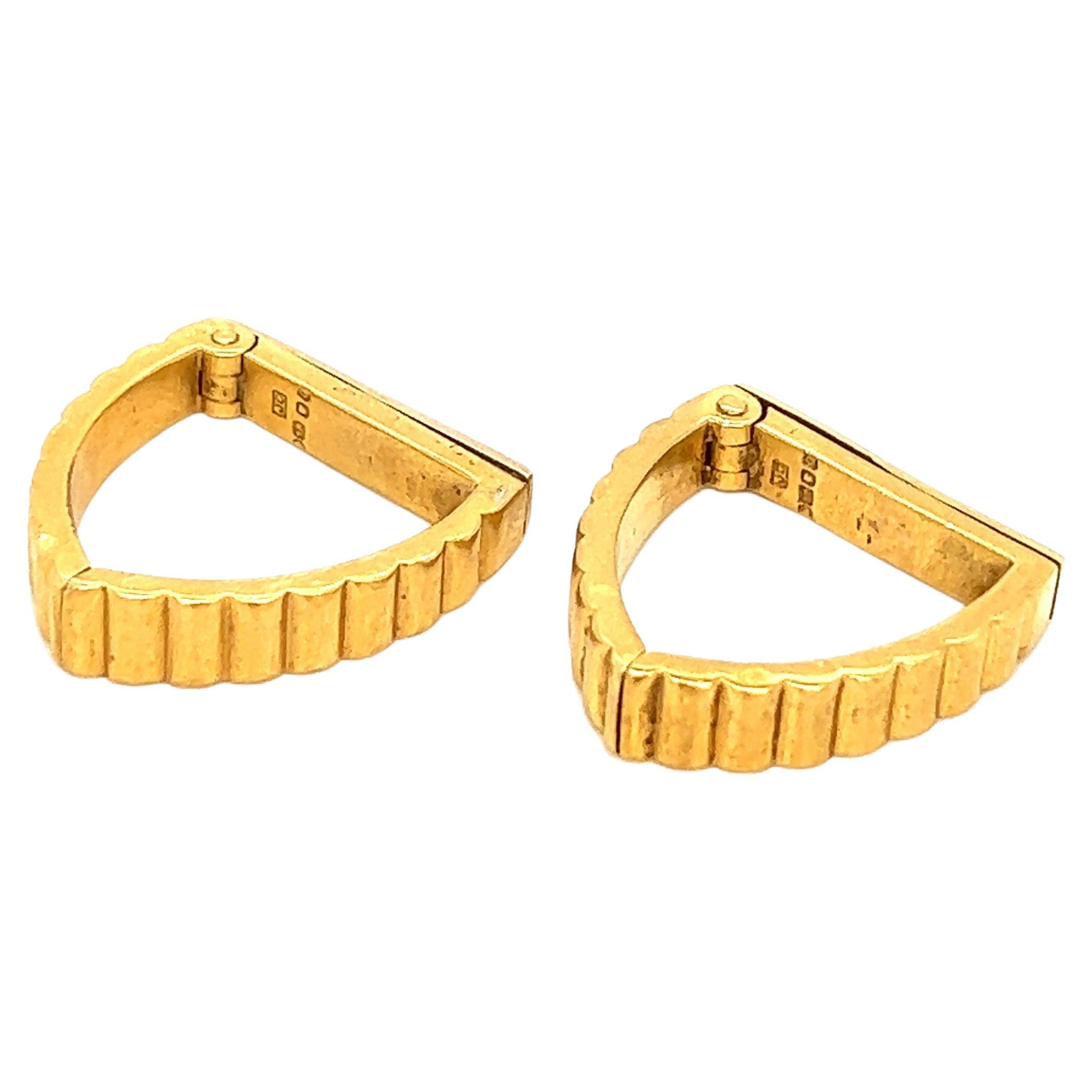 Cartier Gold Cufflinks For Sale