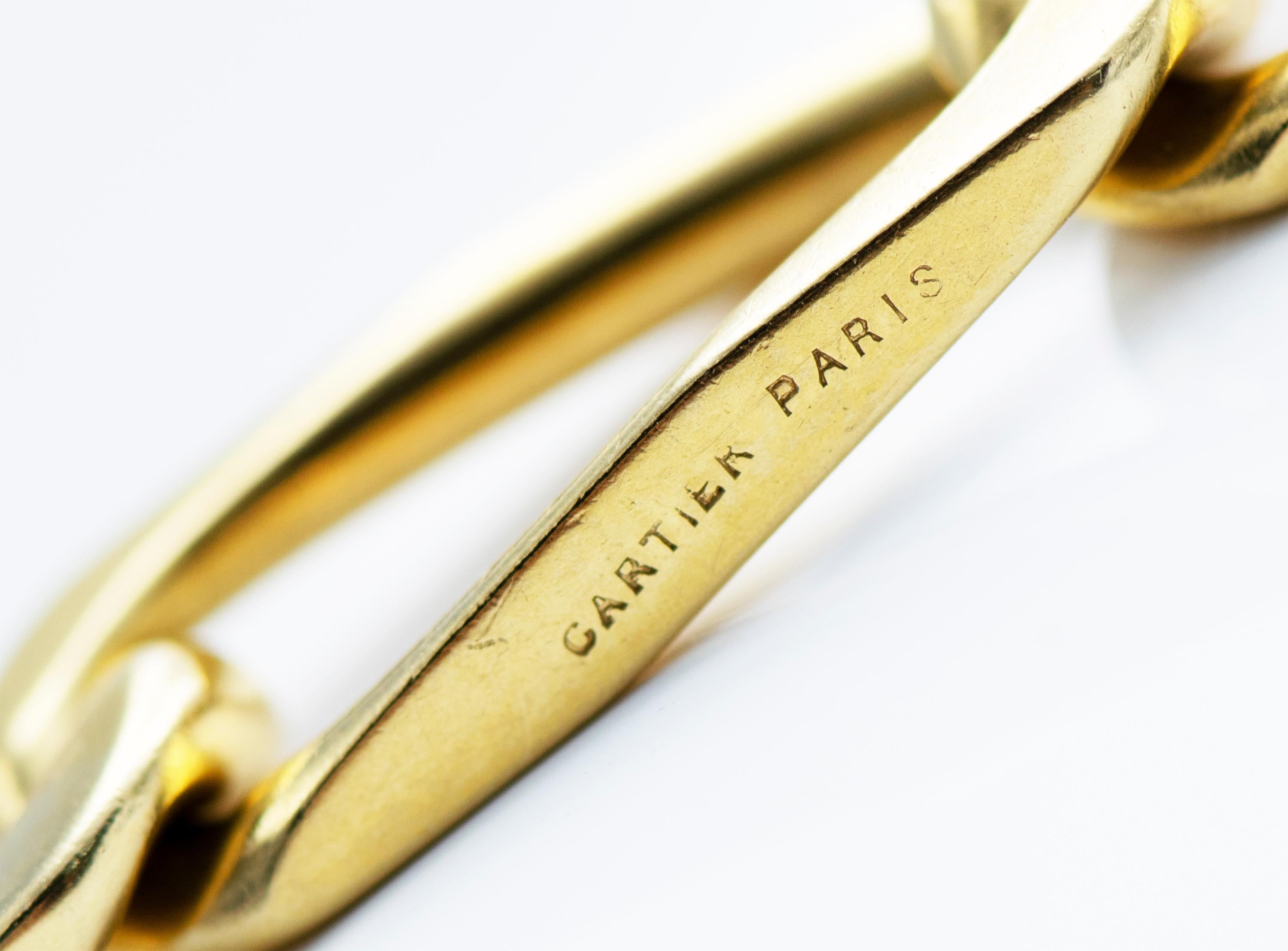 Women's or Men's Cartier Gold Curb Link Chain Necklace/Bracelet Combination, France