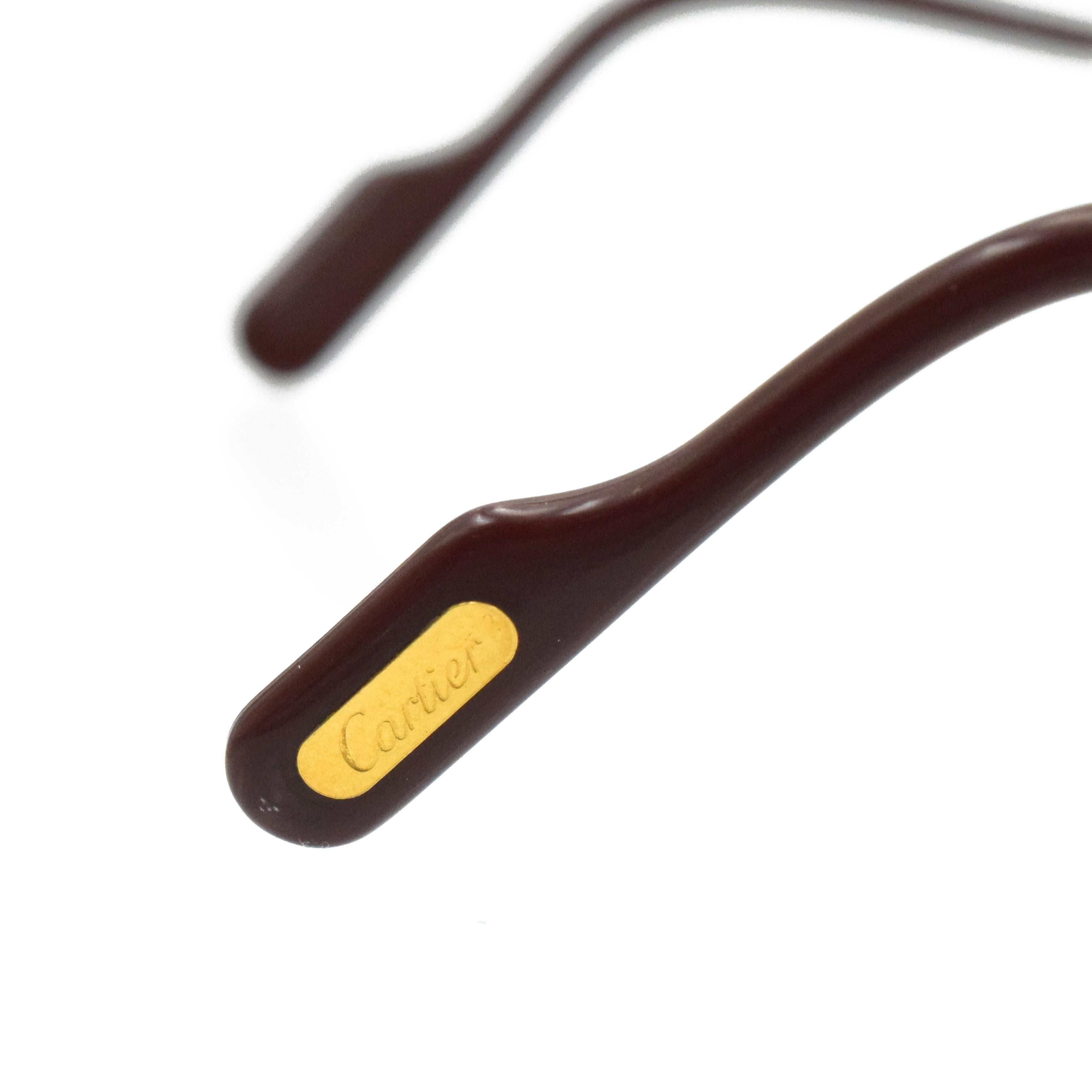 Cartier Gold:: Diamant und Saphir Brillen:: Frankreich 5