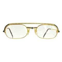 Cartier Gold, Diamond and Sapphire Eyeglasses, France