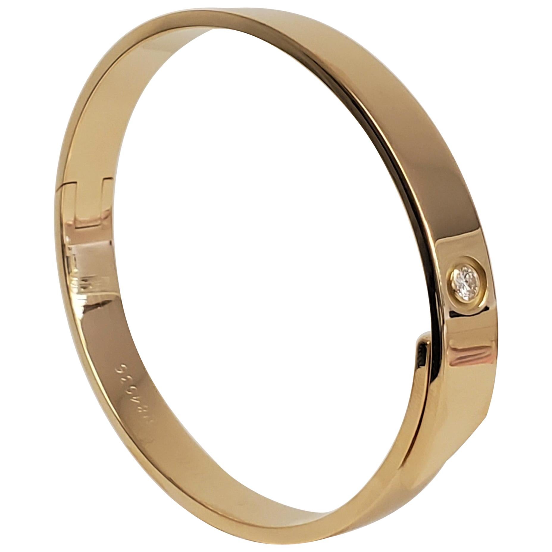 Cartier Gold Diamond Anniversary Bracelet