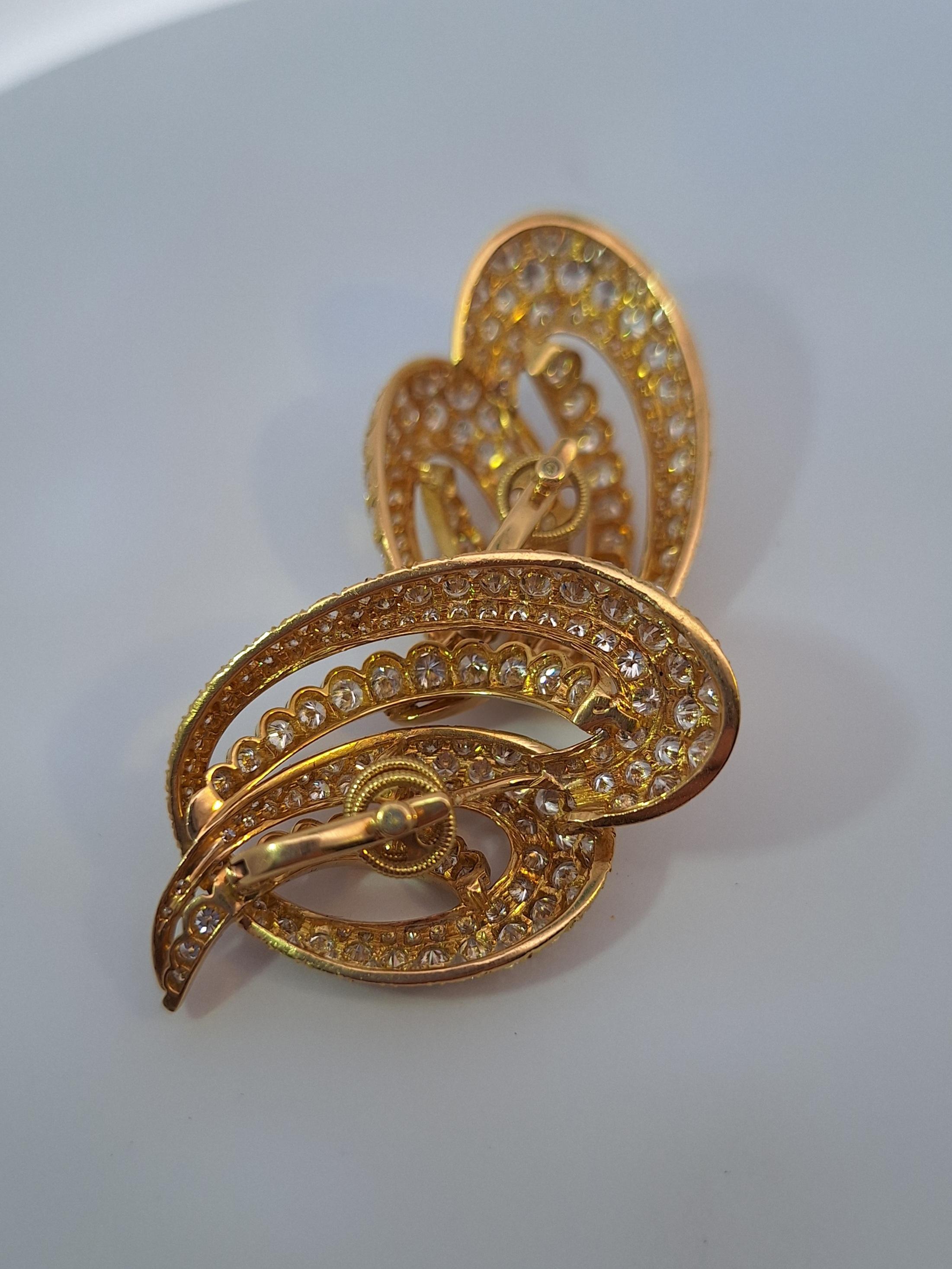 Cartier Gold- und Diamant-Ohrclips aus Gold für Damen oder Herren im Angebot