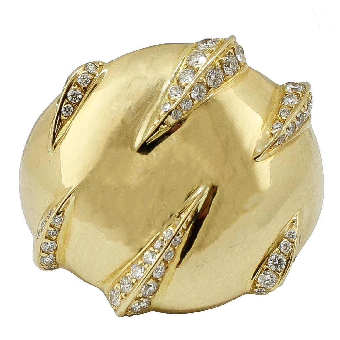 cartier gold dome ring