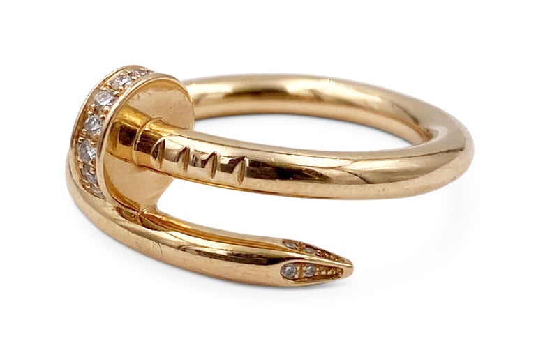 Cartier Gold Diamond Juste un Clou Ring at 1stDibs | just un clou ring ...
