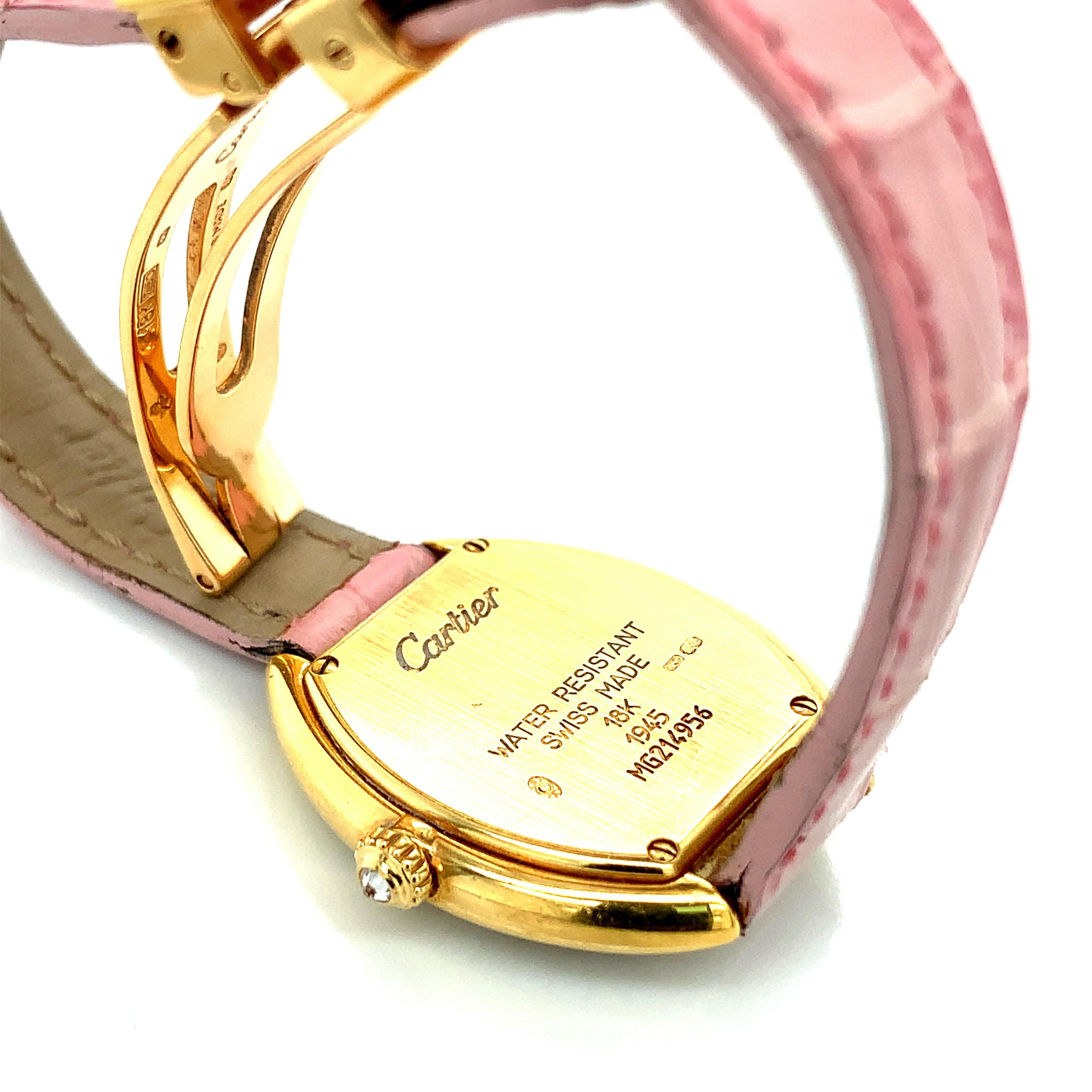 Cartier Gold Diamond Lady's Watch 1