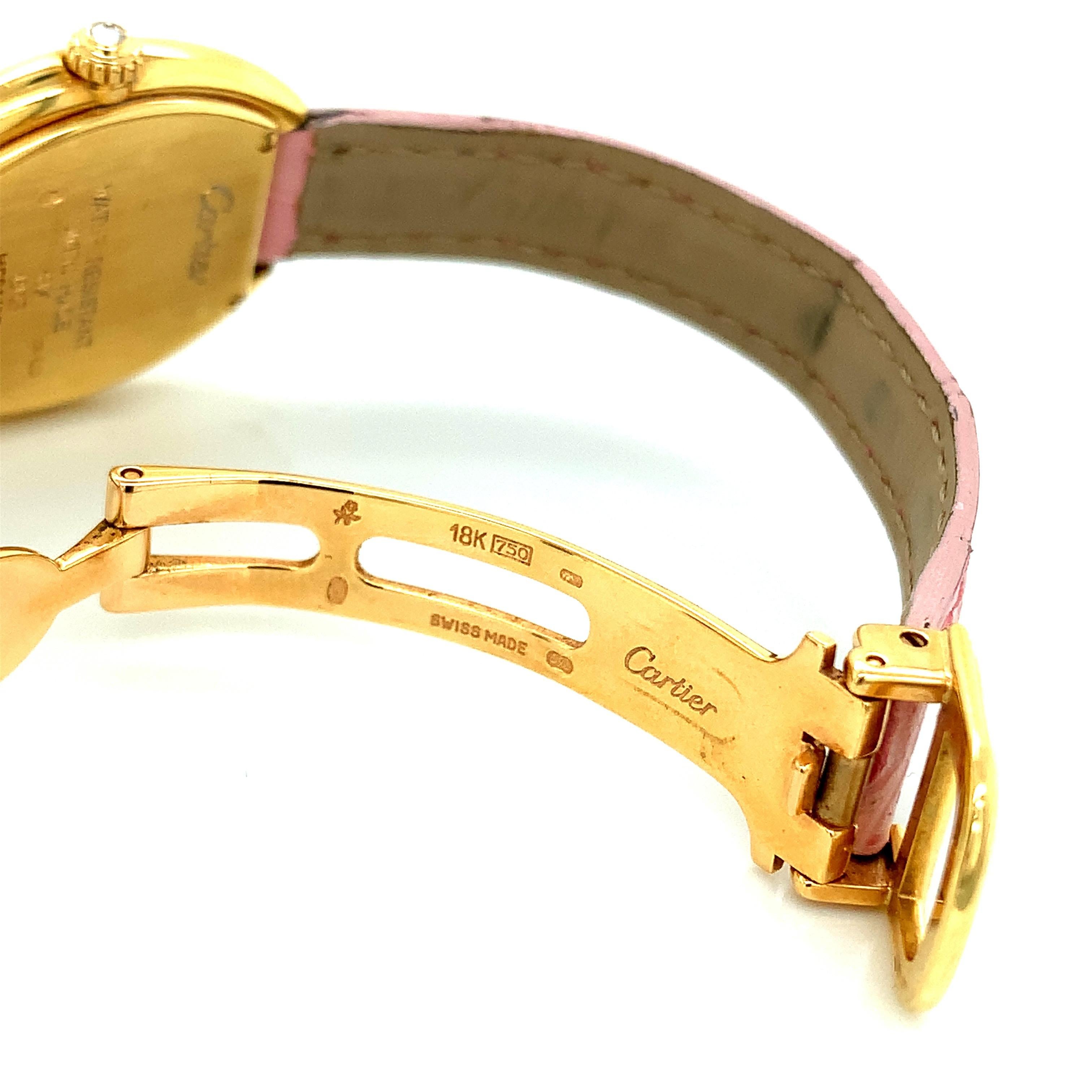 Cartier Gold Diamond Lady's Watch 3