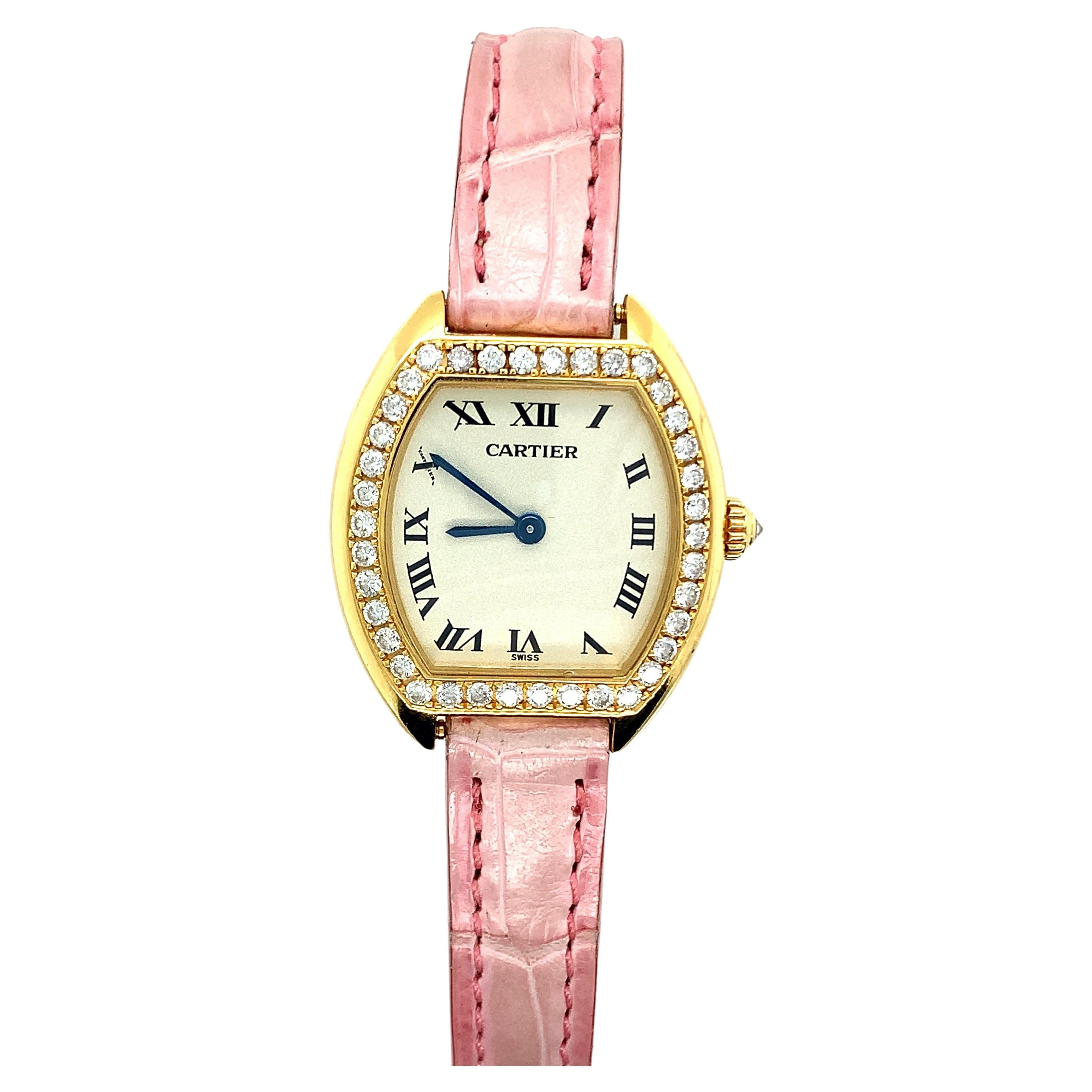 Cartier Gold Diamond Lady's Watch
