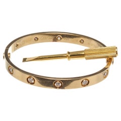 Cartier Gold Diamond Love 10 Bracelet