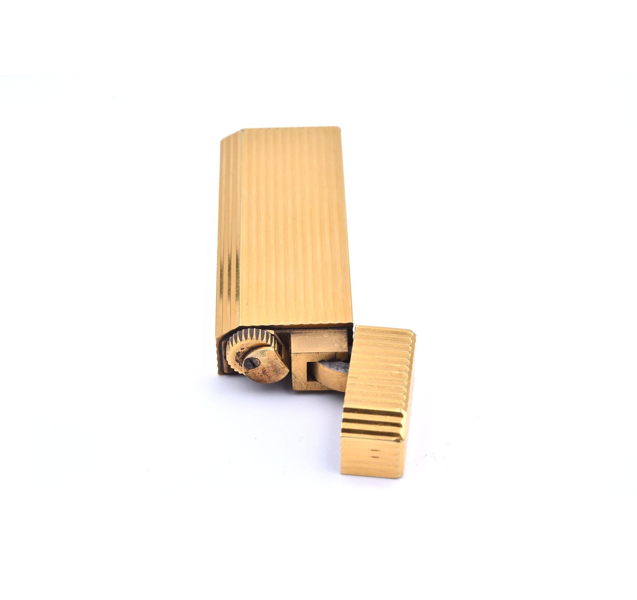 cartier gold lighter