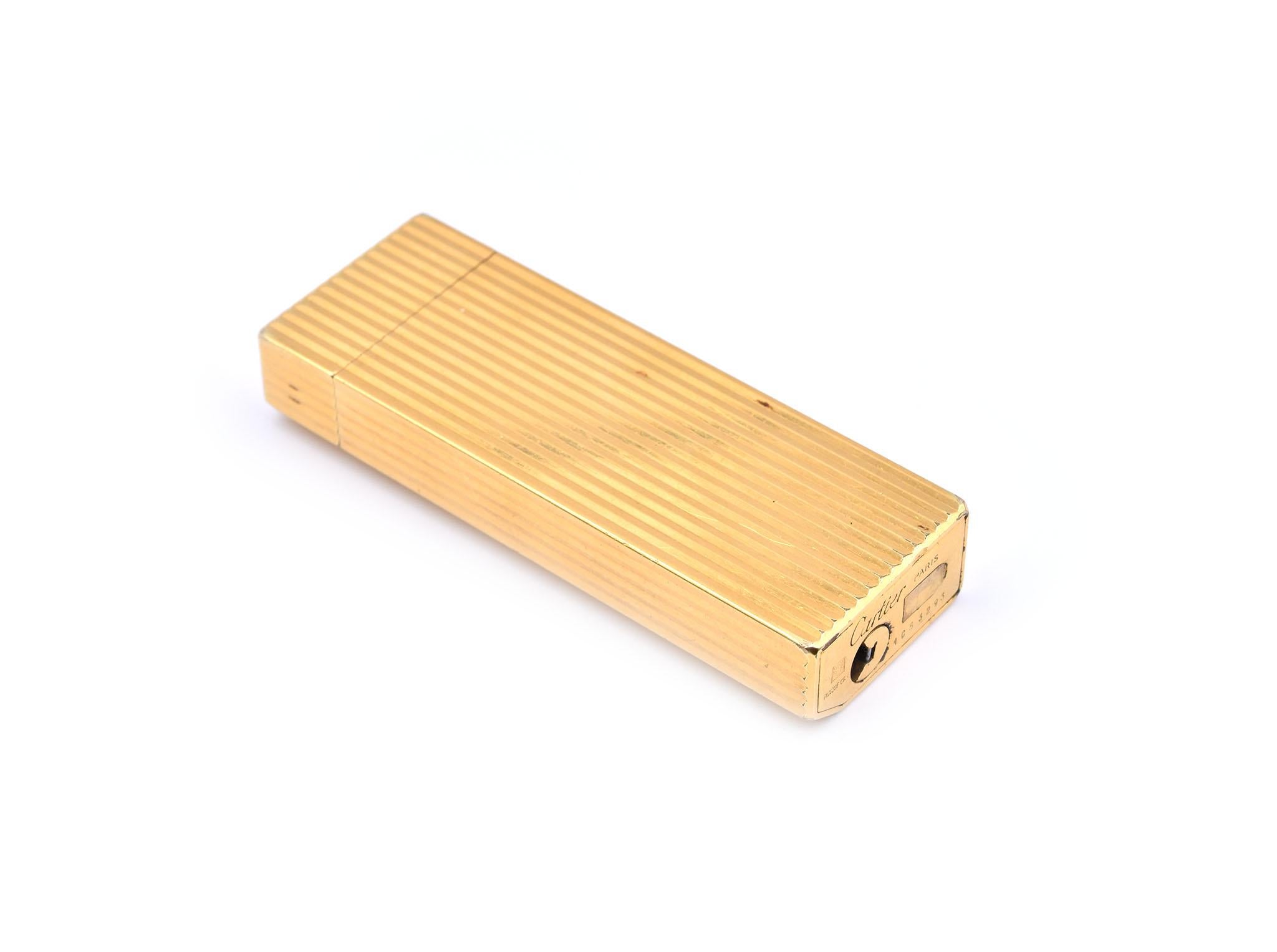 cartier lighter gold