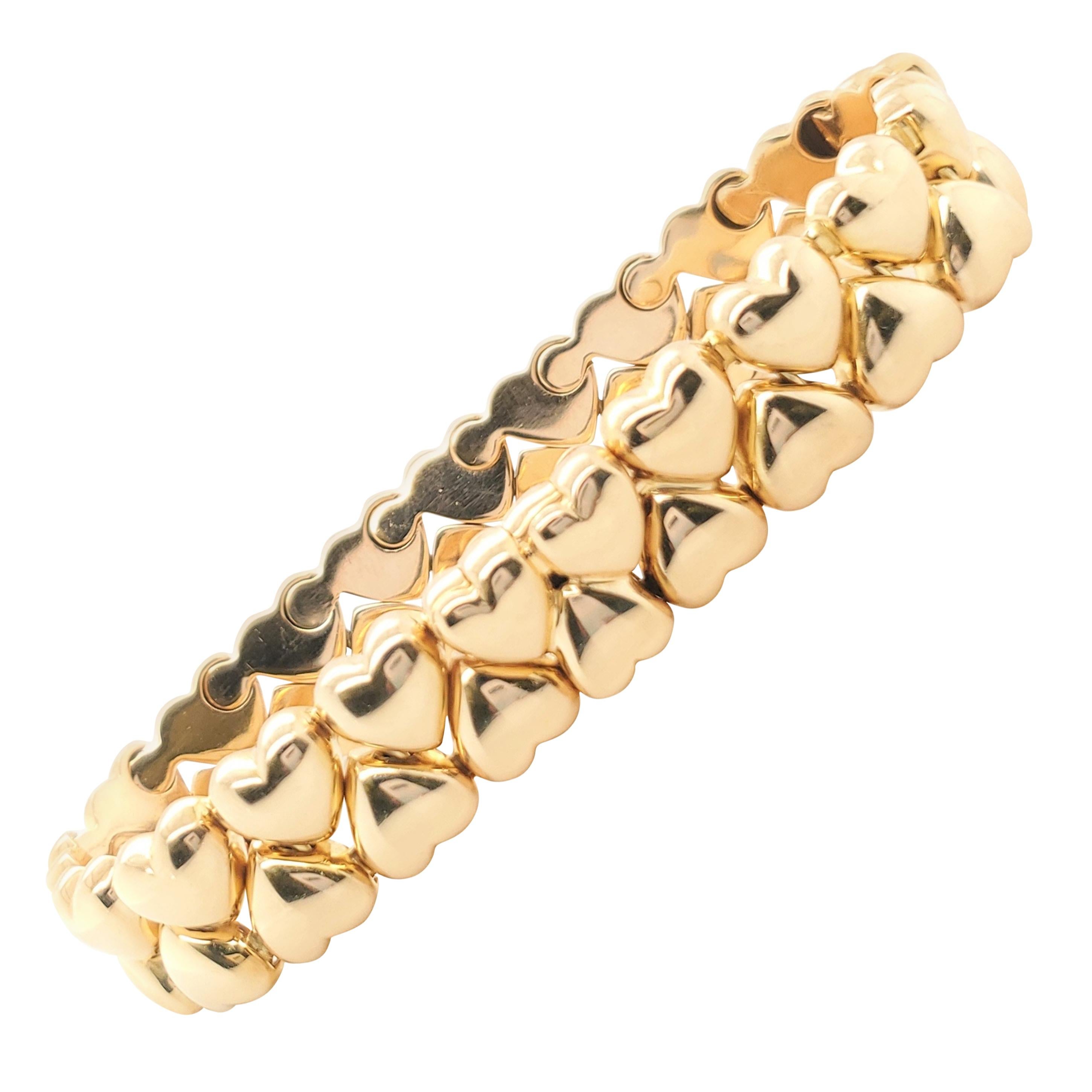 Cartier Gold Heart Link Bracelet