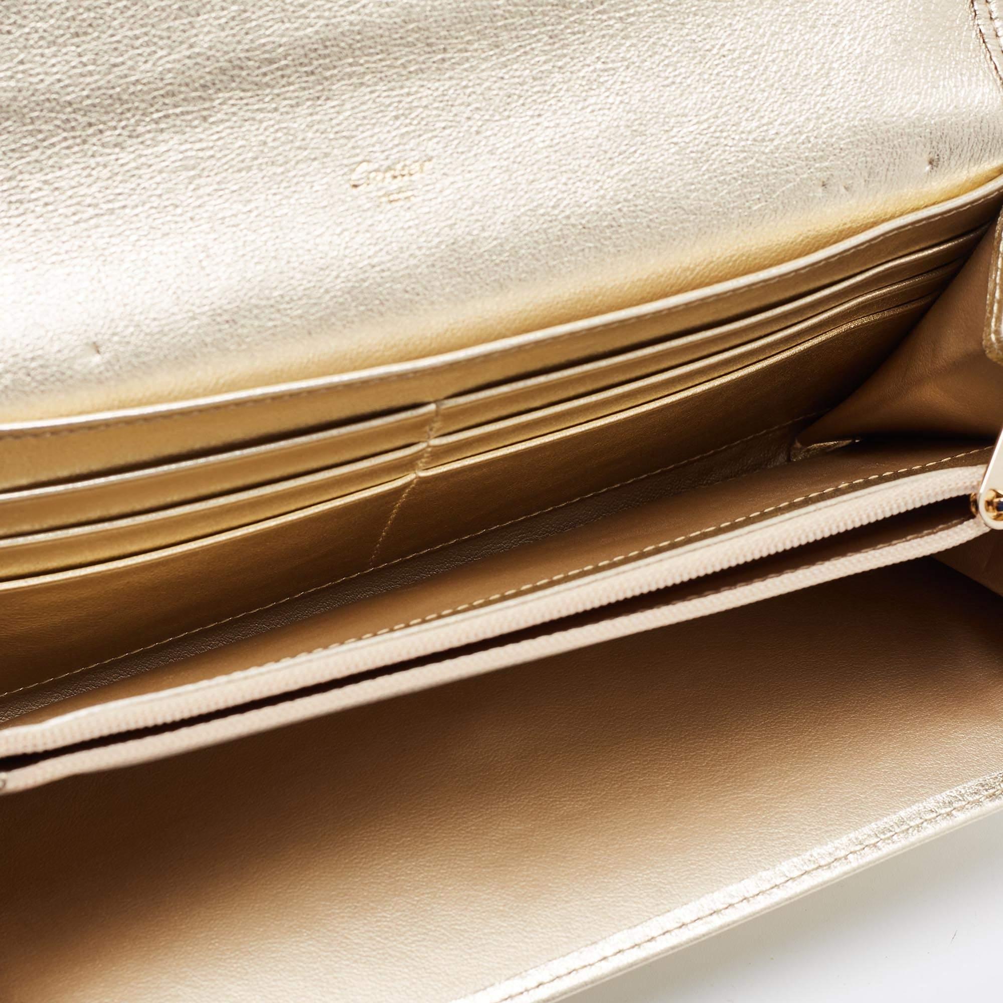 Cartier Gold Leder Love Continental Brieftasche im Angebot 2