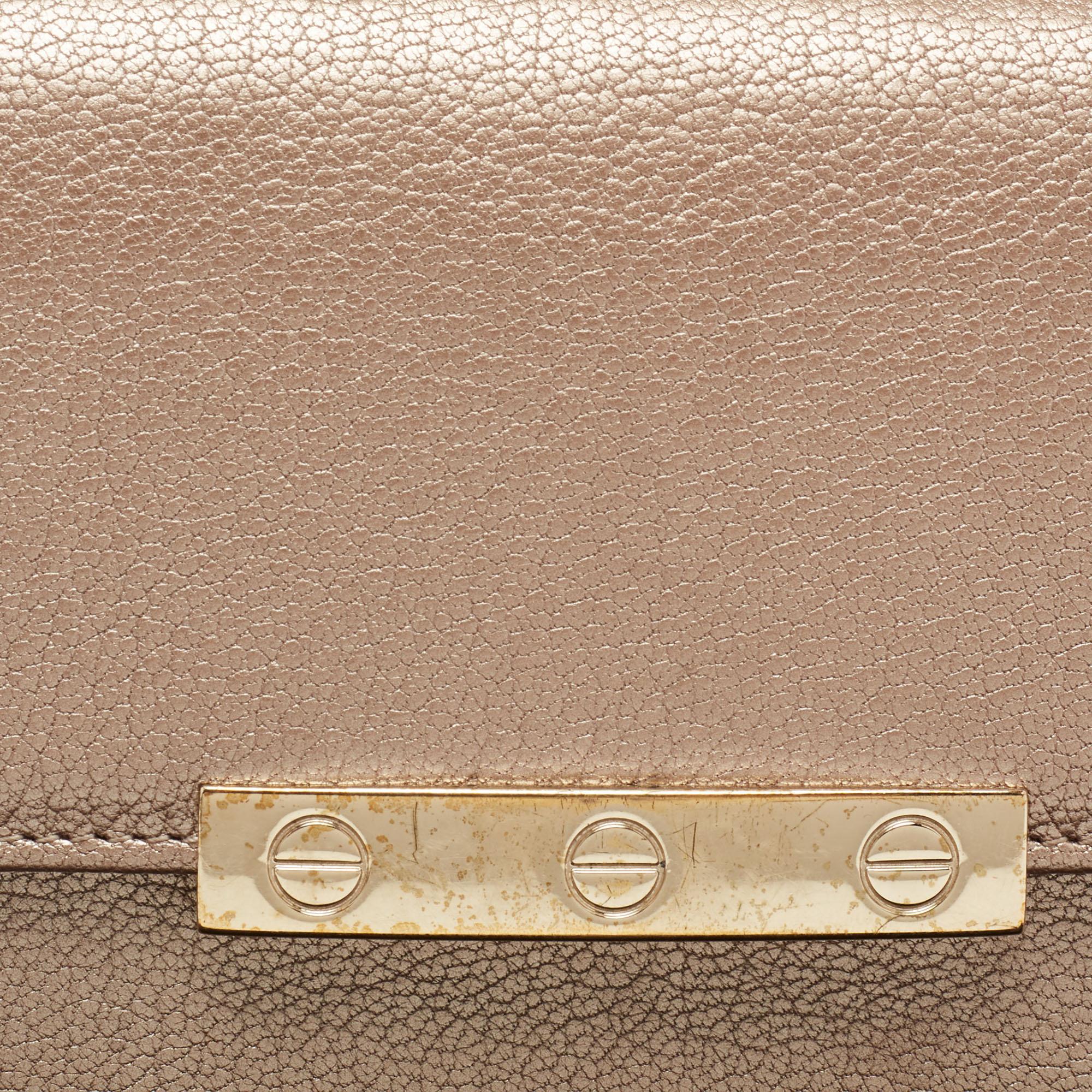 Cartier Gold Leather Love Flap Continental Wallet 4