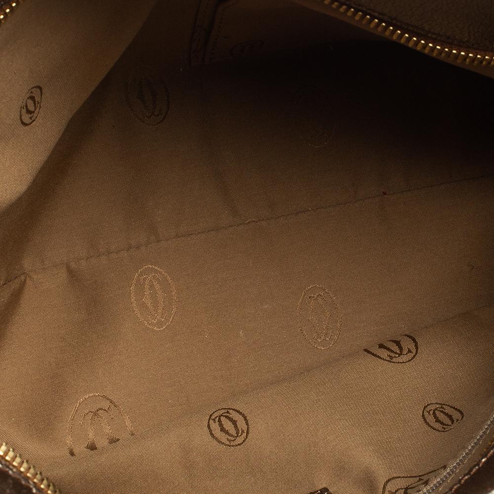 Cartier Gold Leather Marcello de Cartier Bag 3