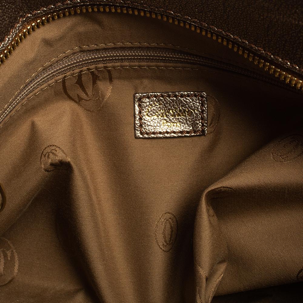 Cartier Gold Leather Marcello de Cartier Bag 4