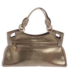Cartier Gold Leather Marcello de Cartier Bag