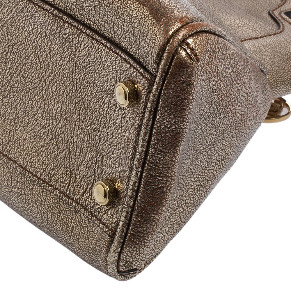 Cartier Gold Leather Marcello de Cartier Bag 1