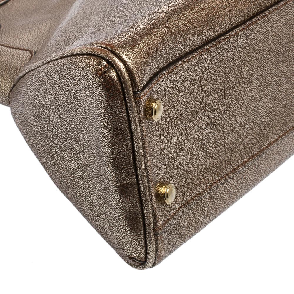Cartier Gold Leather Marcello de Cartier Bag 2