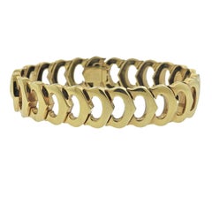 Vintage Cartier Gold Link C de Cartier Bracelet