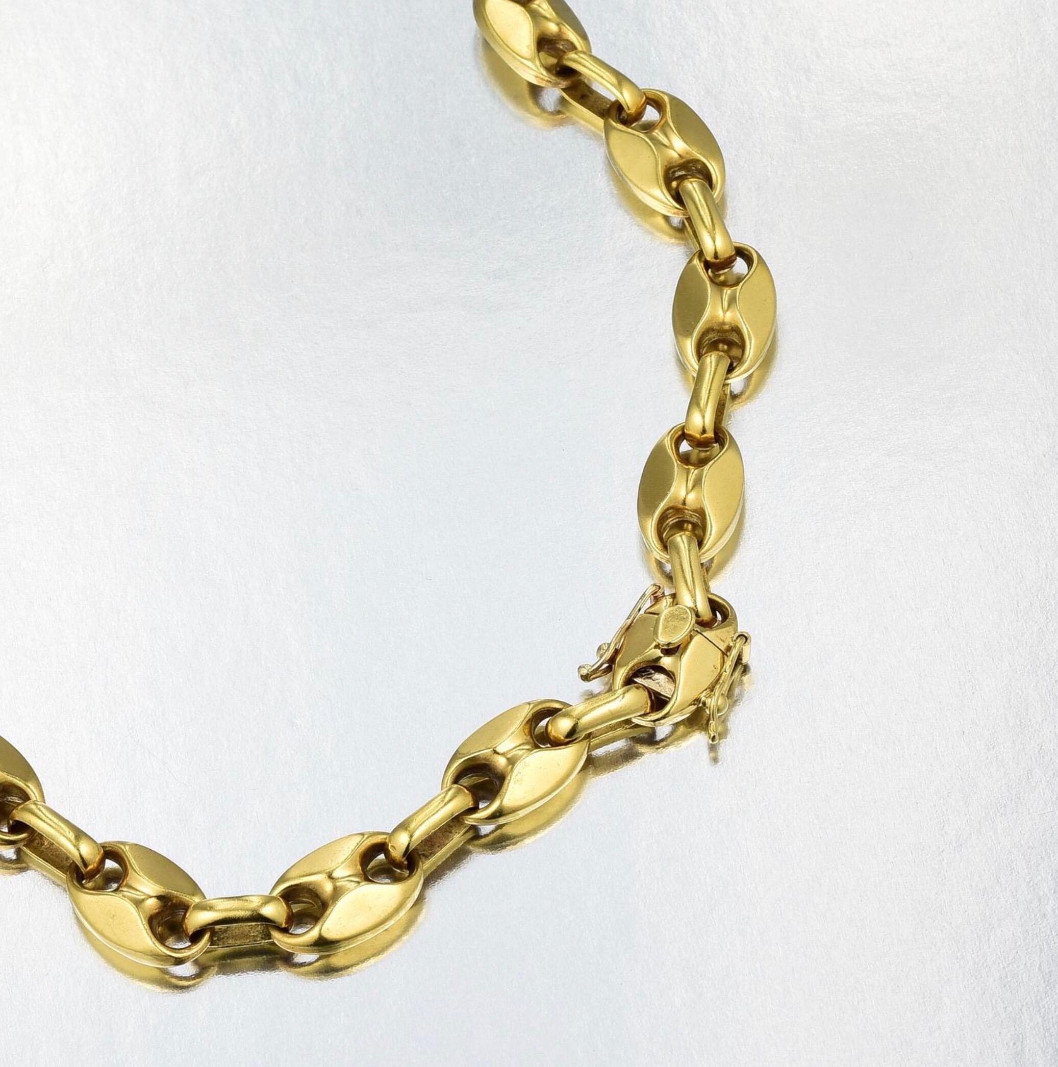 Cartier Gold Link Necklace In Excellent Condition In New York, NY