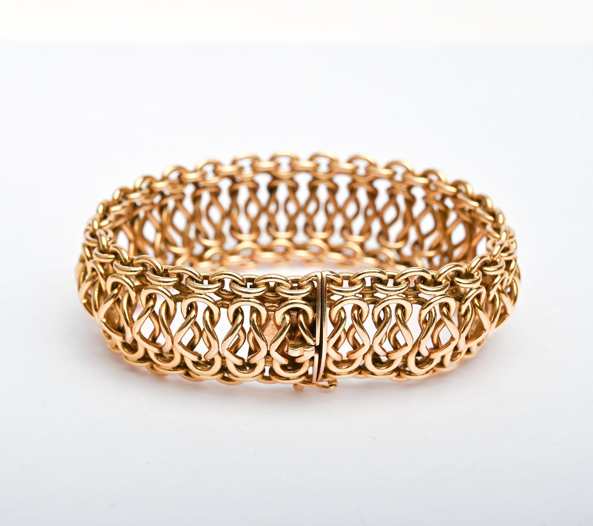 Cartier Gold Links Bracelet For Sale 1