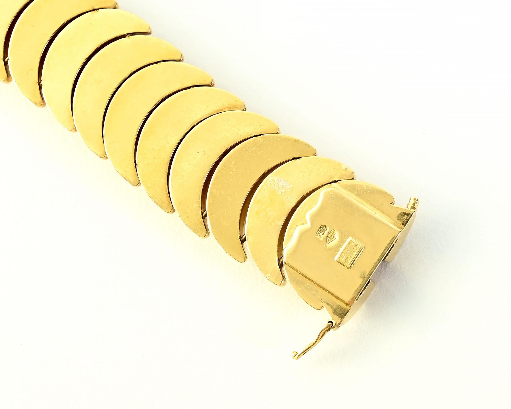 Women's or Men's Cartier Gold Links Bracelet